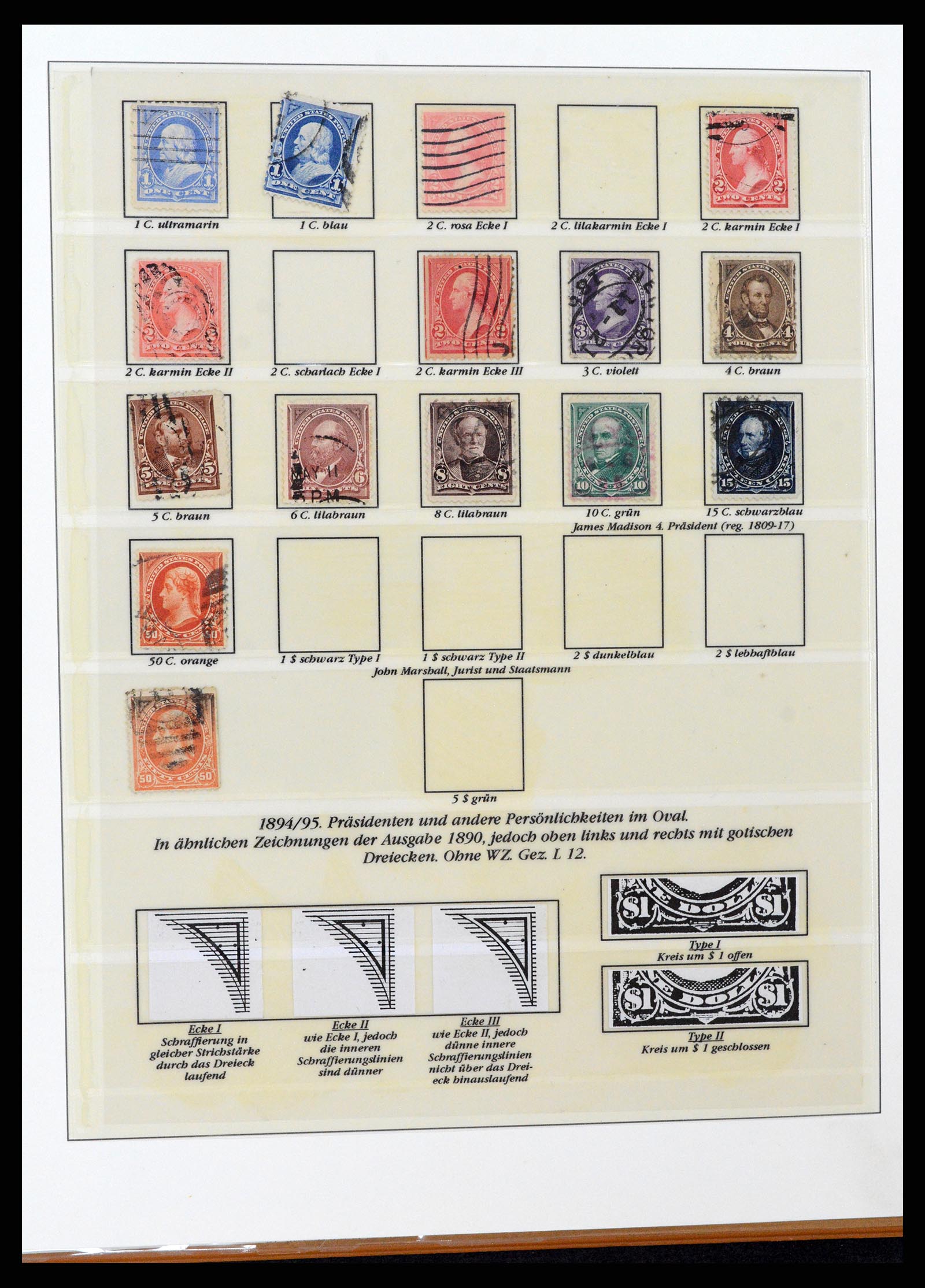 37653 014 - Postzegelverzameling 37653 USA 1870-1954.