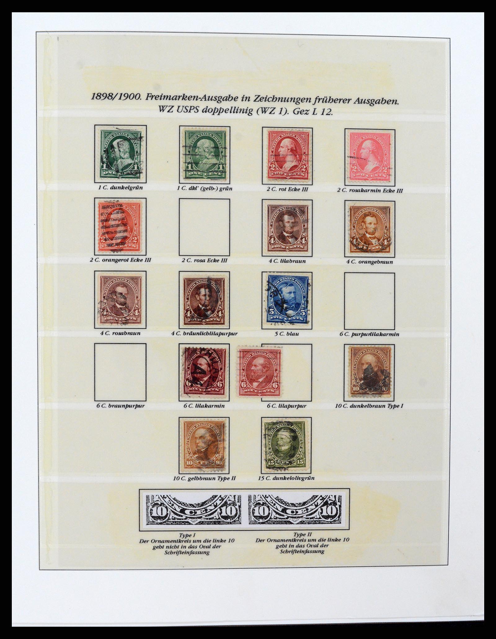 37653 020 - Postzegelverzameling 37653 USA 1870-1954.