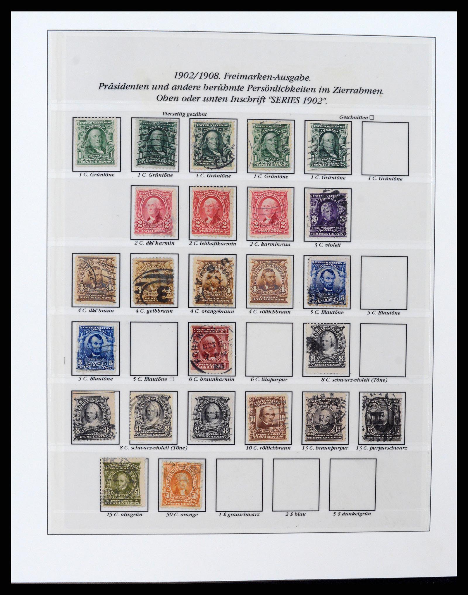 37653 024 - Postzegelverzameling 37653 USA 1870-1954.
