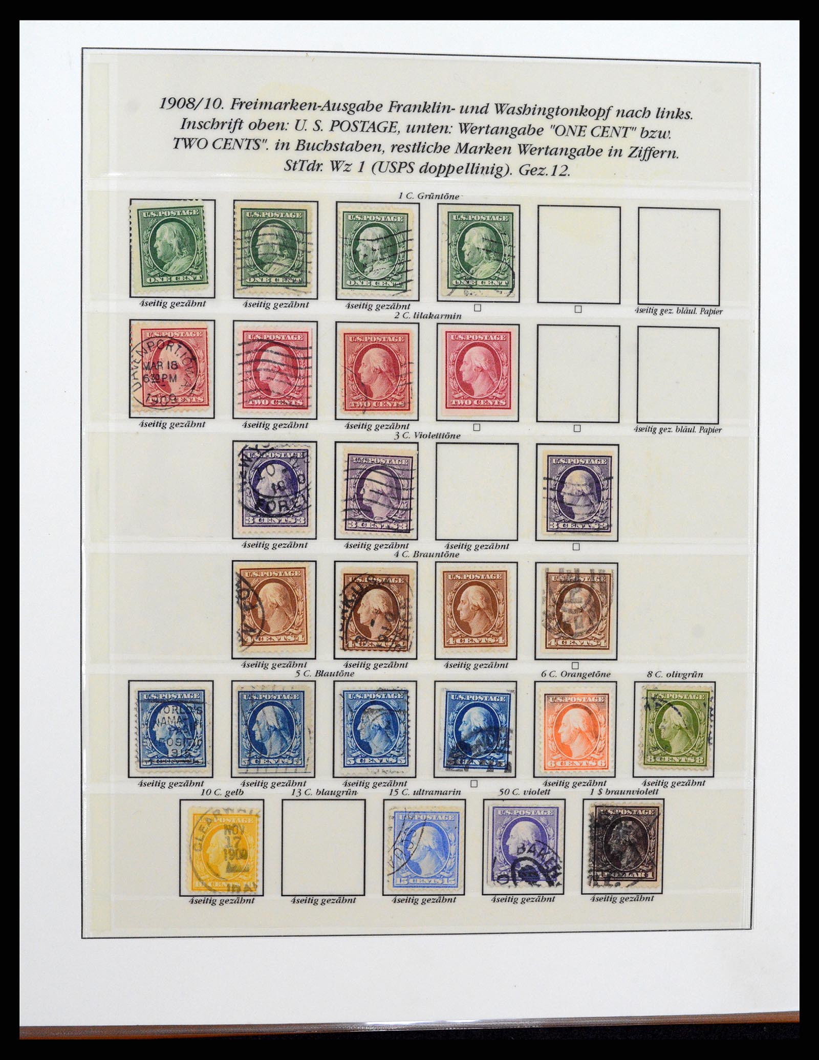 37653 036 - Postzegelverzameling 37653 USA 1870-1954.