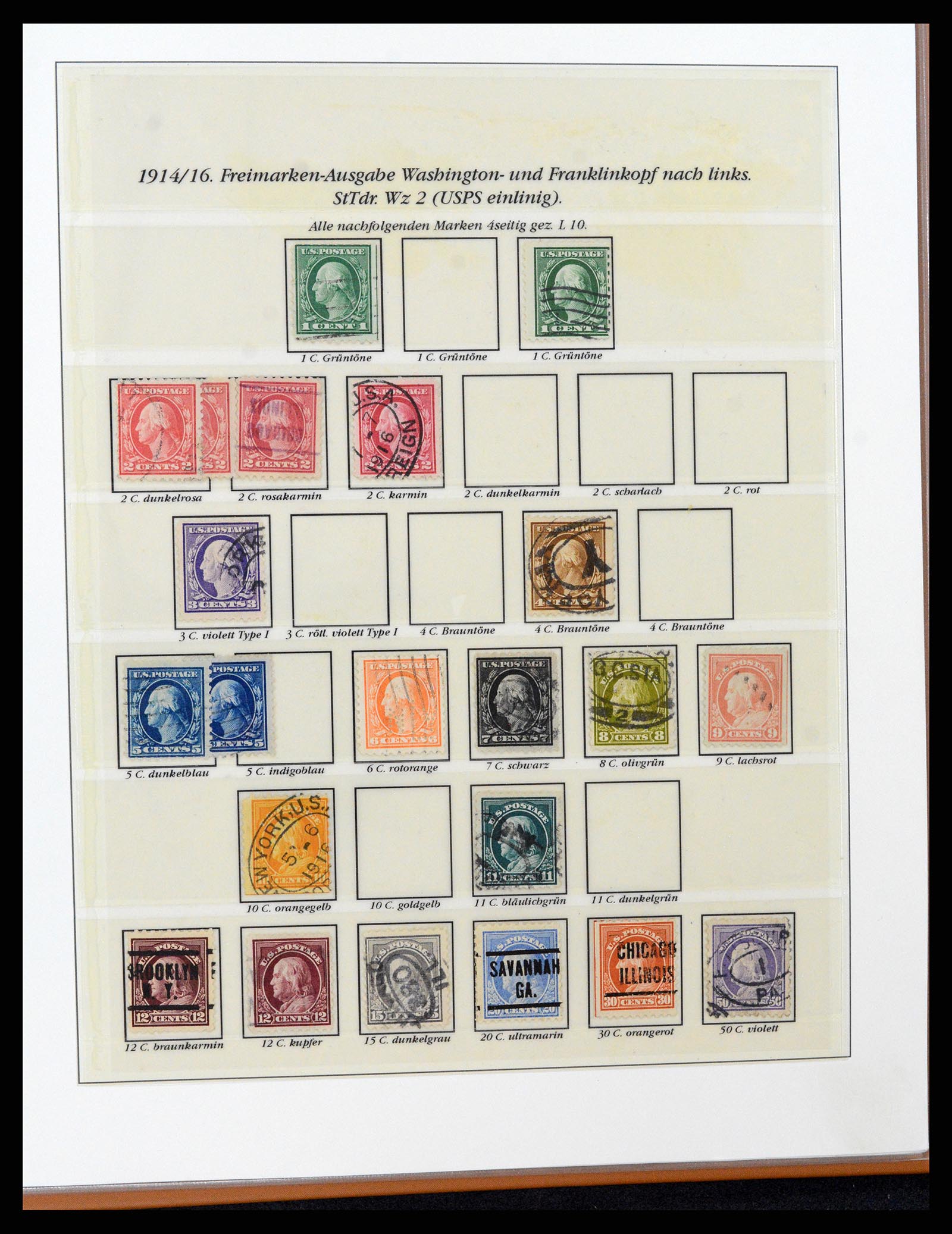 37653 052 - Postzegelverzameling 37653 USA 1870-1954.