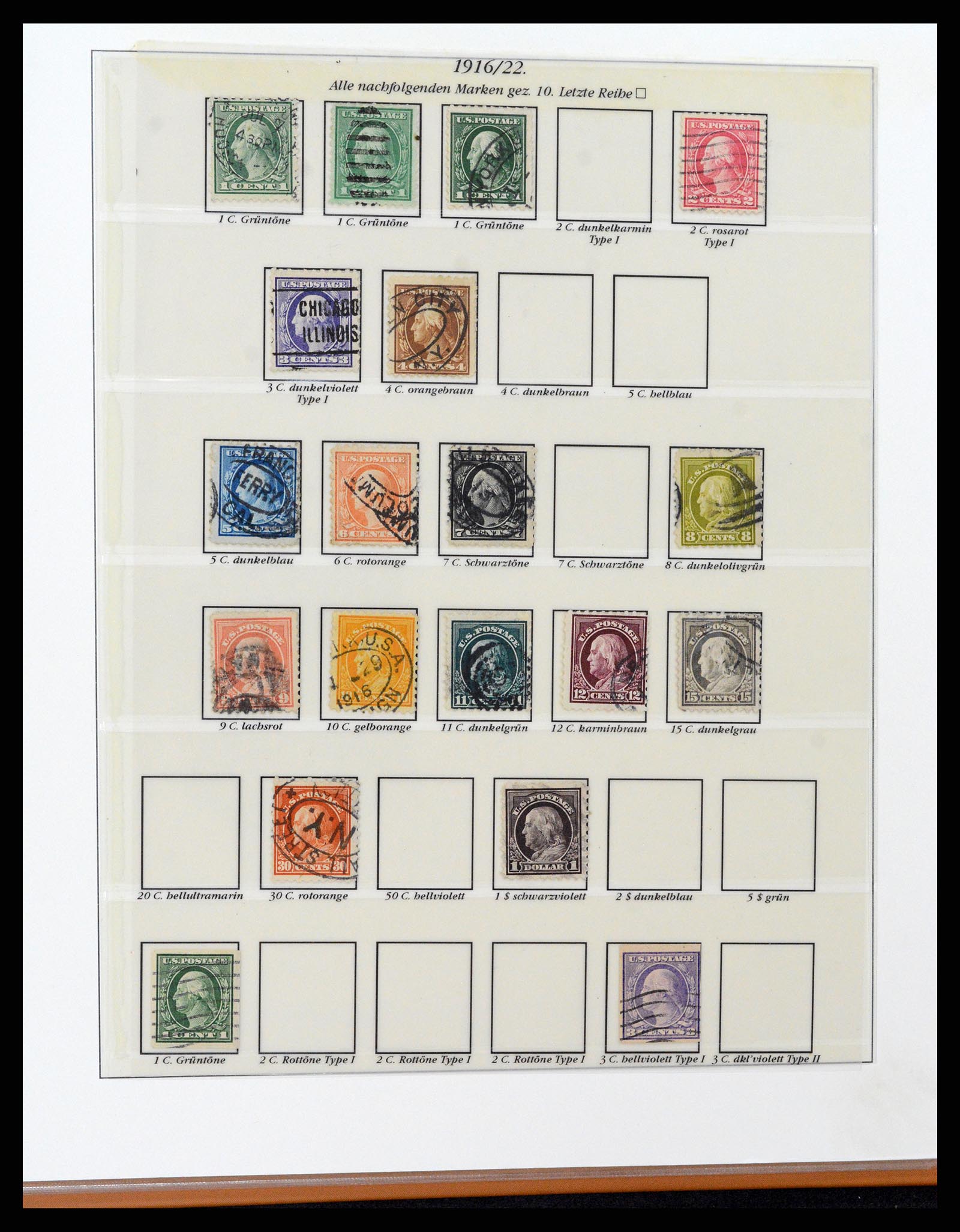 37653 058 - Postzegelverzameling 37653 USA 1870-1954.