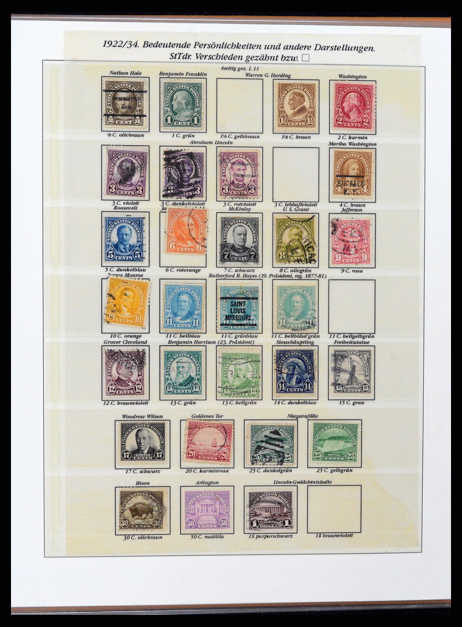 37653 065 - Stamp collection 37653 USA 1870-1954.