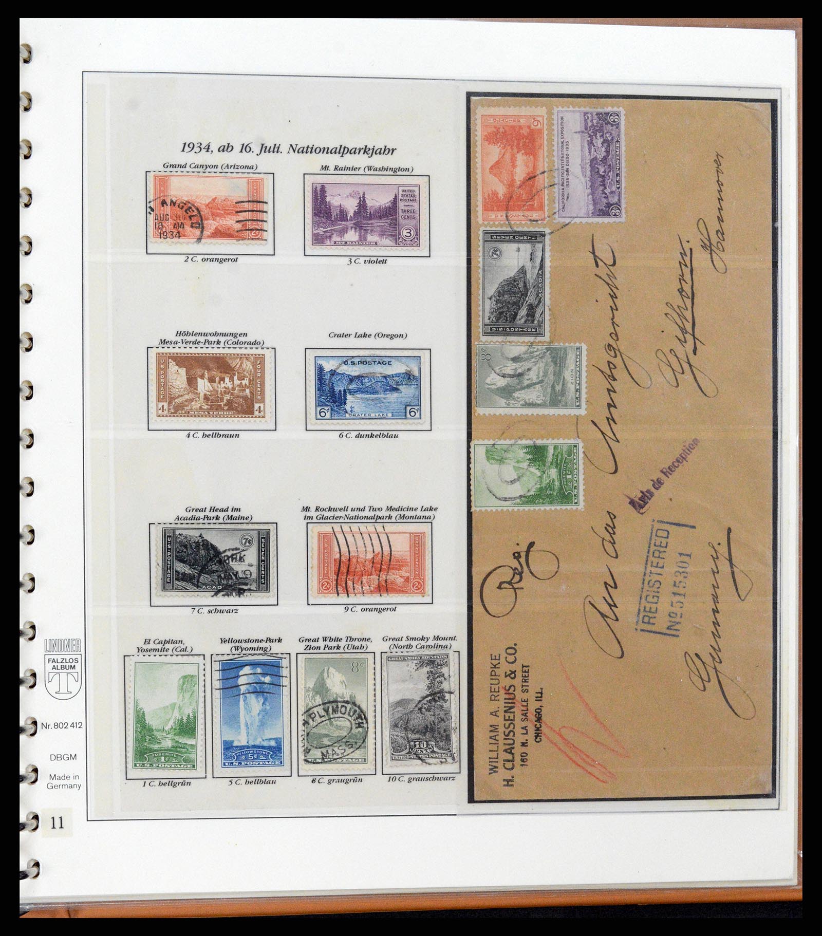 37653 080 - Stamp collection 37653 USA 1870-1954.