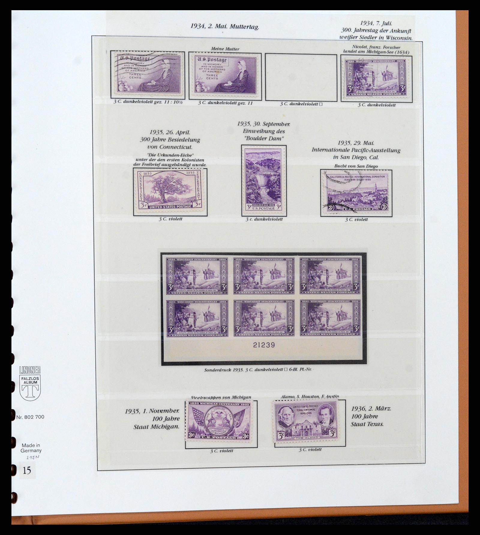 37653 083 - Stamp collection 37653 USA 1870-1954.