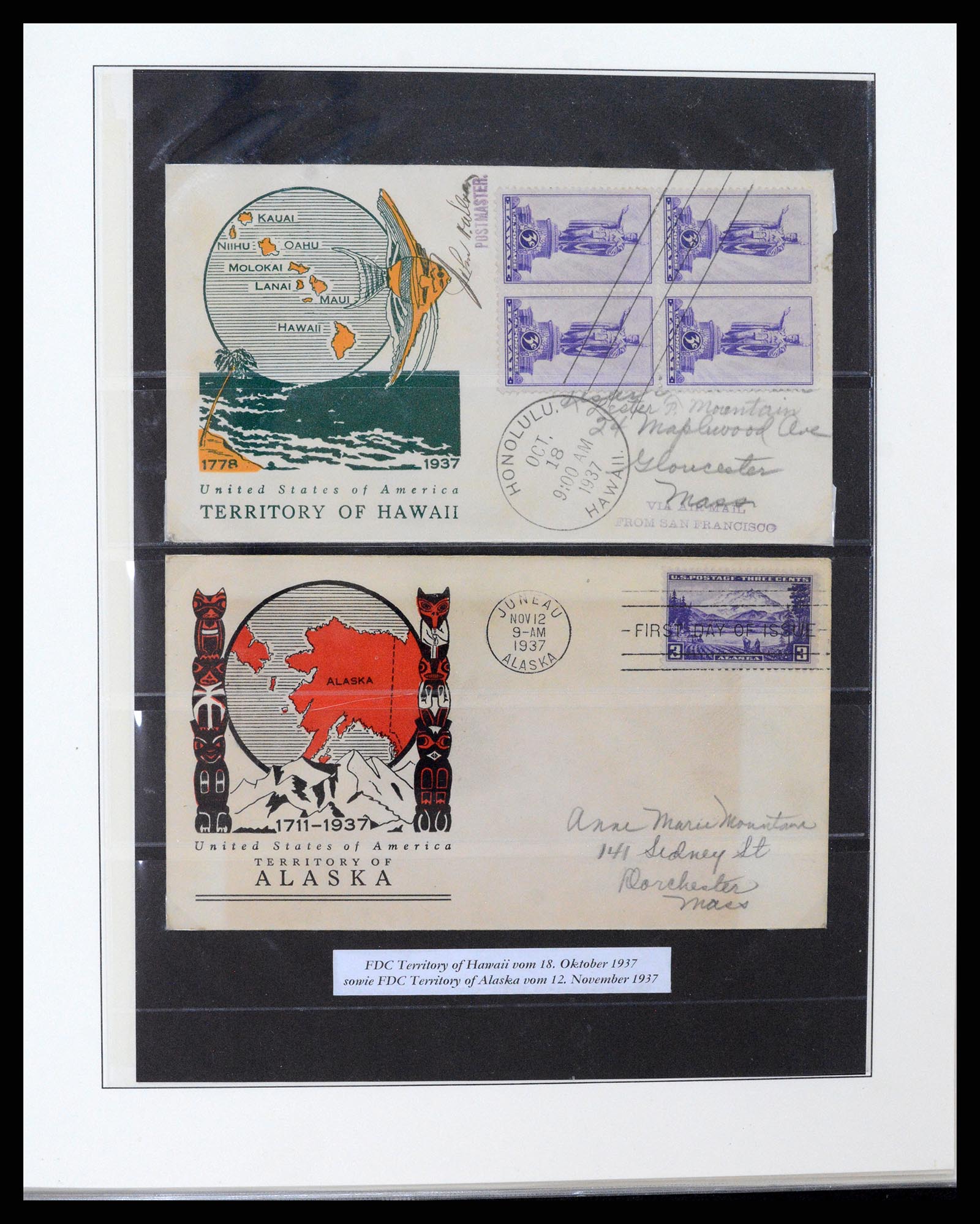 37653 090 - Stamp collection 37653 USA 1870-1954.