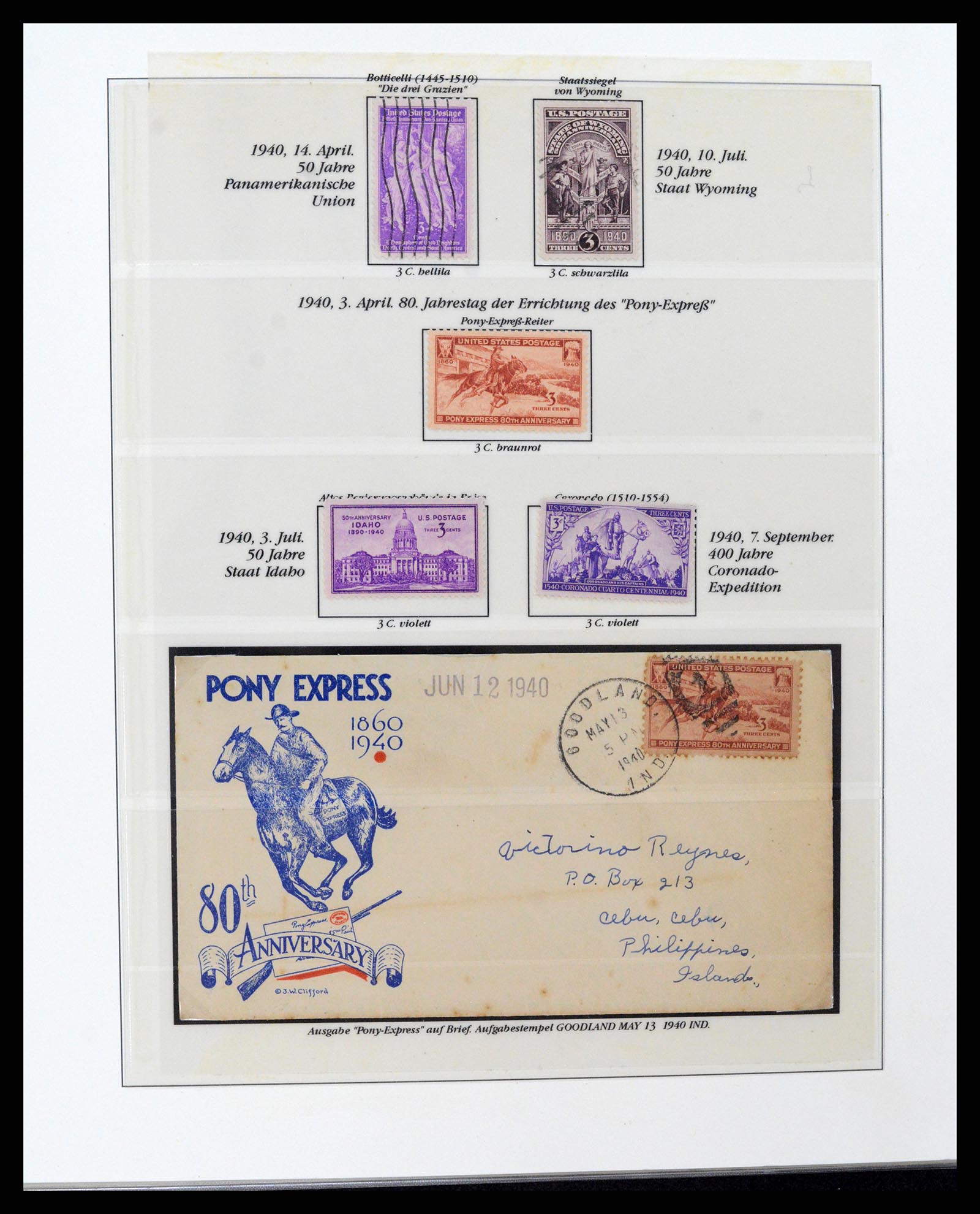 37653 101 - Stamp collection 37653 USA 1870-1954.
