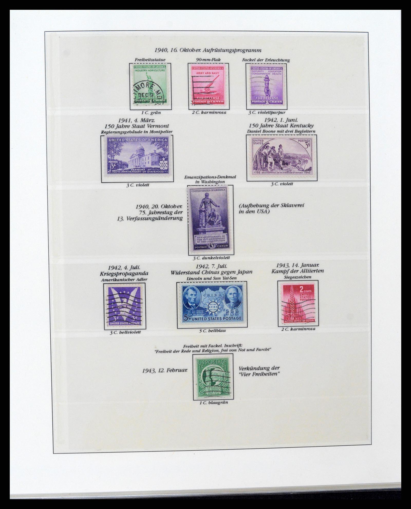 37653 102 - Stamp collection 37653 USA 1870-1954.