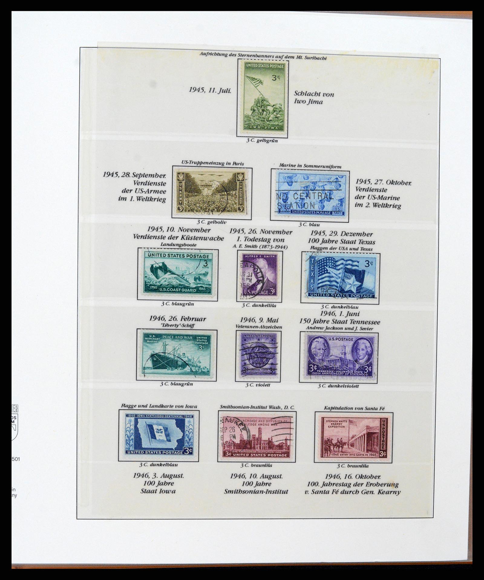37653 110 - Stamp collection 37653 USA 1870-1954.