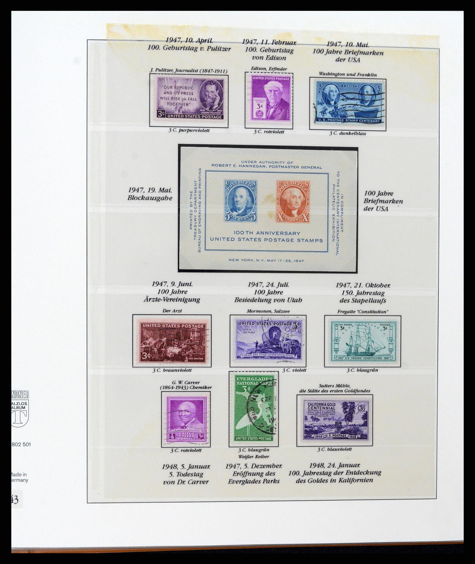 37653 113 - Stamp collection 37653 USA 1870-1954.