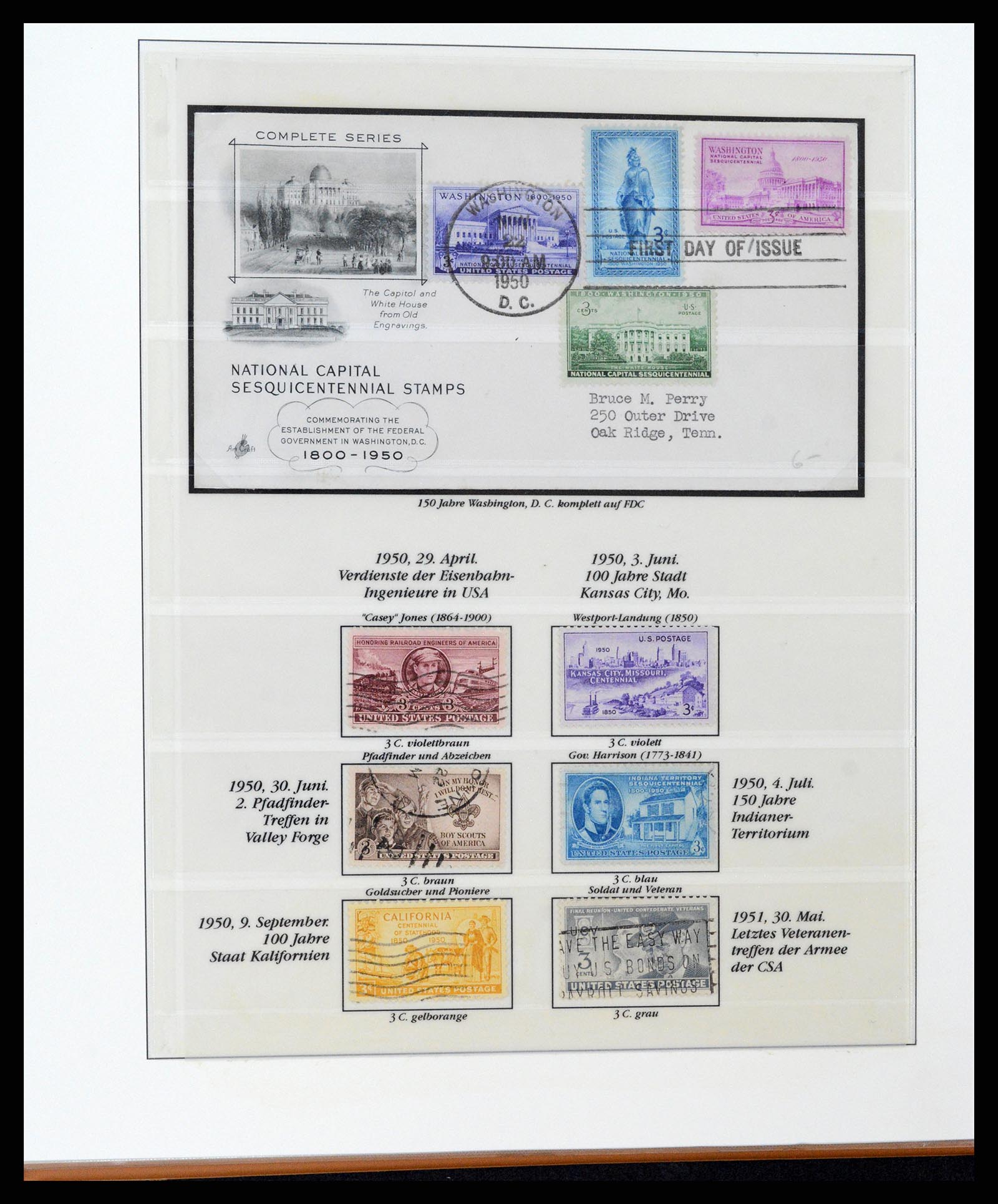 37653 123 - Stamp collection 37653 USA 1870-1954.