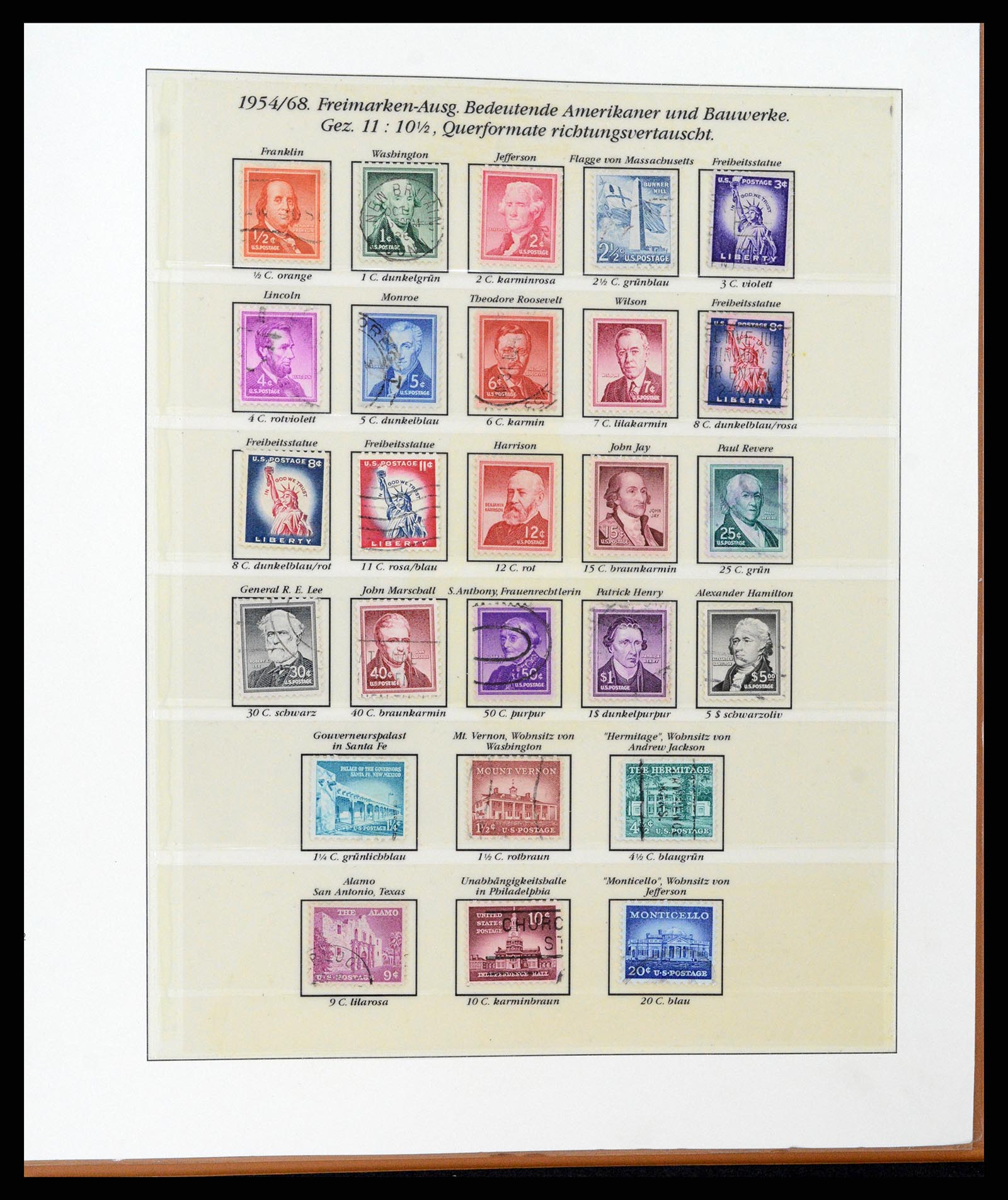 37653 129 - Stamp collection 37653 USA 1870-1954.