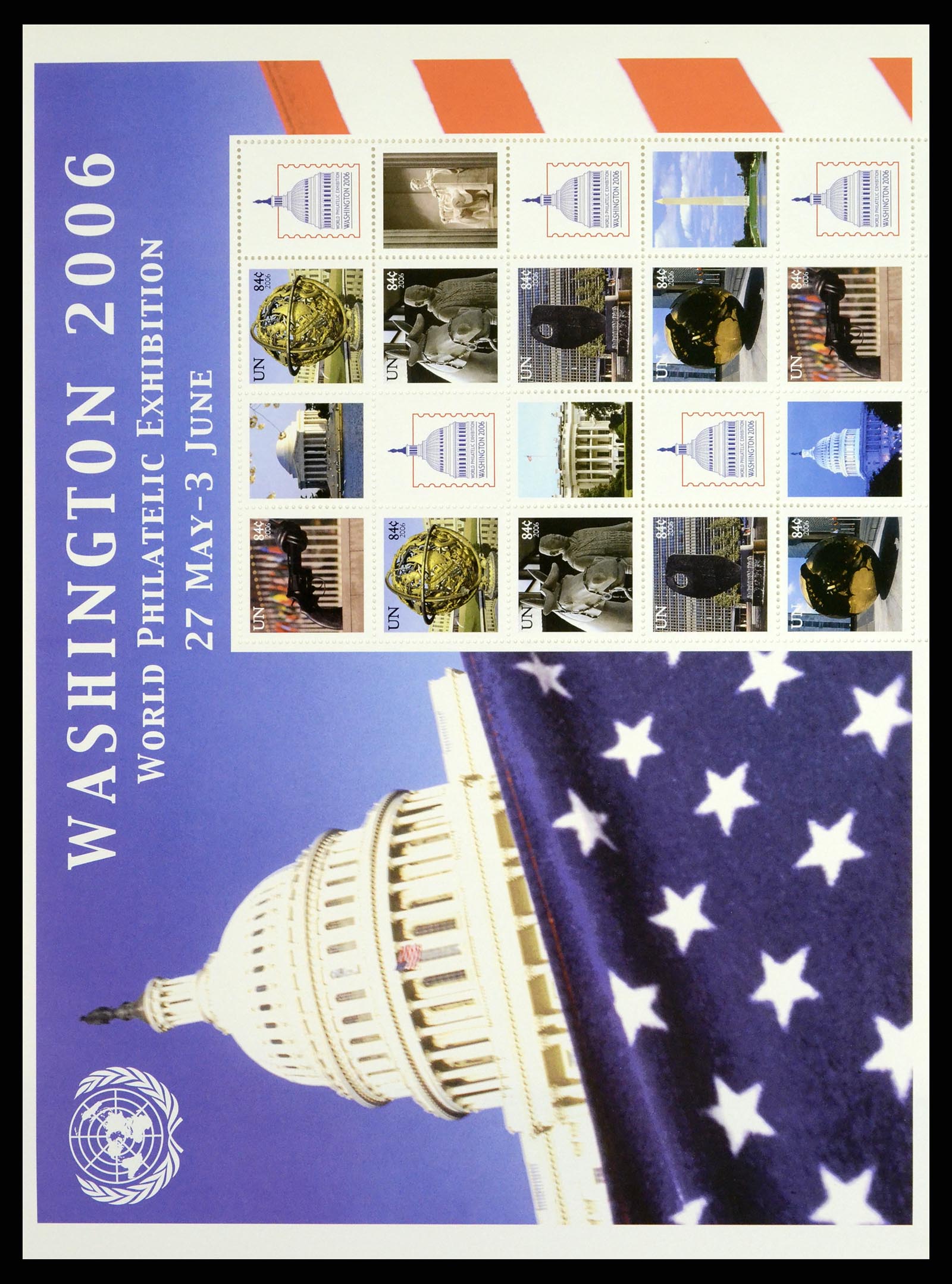 37654 001 - Stamp collection 37654 United Nations personal sheetlets 2006-2020!