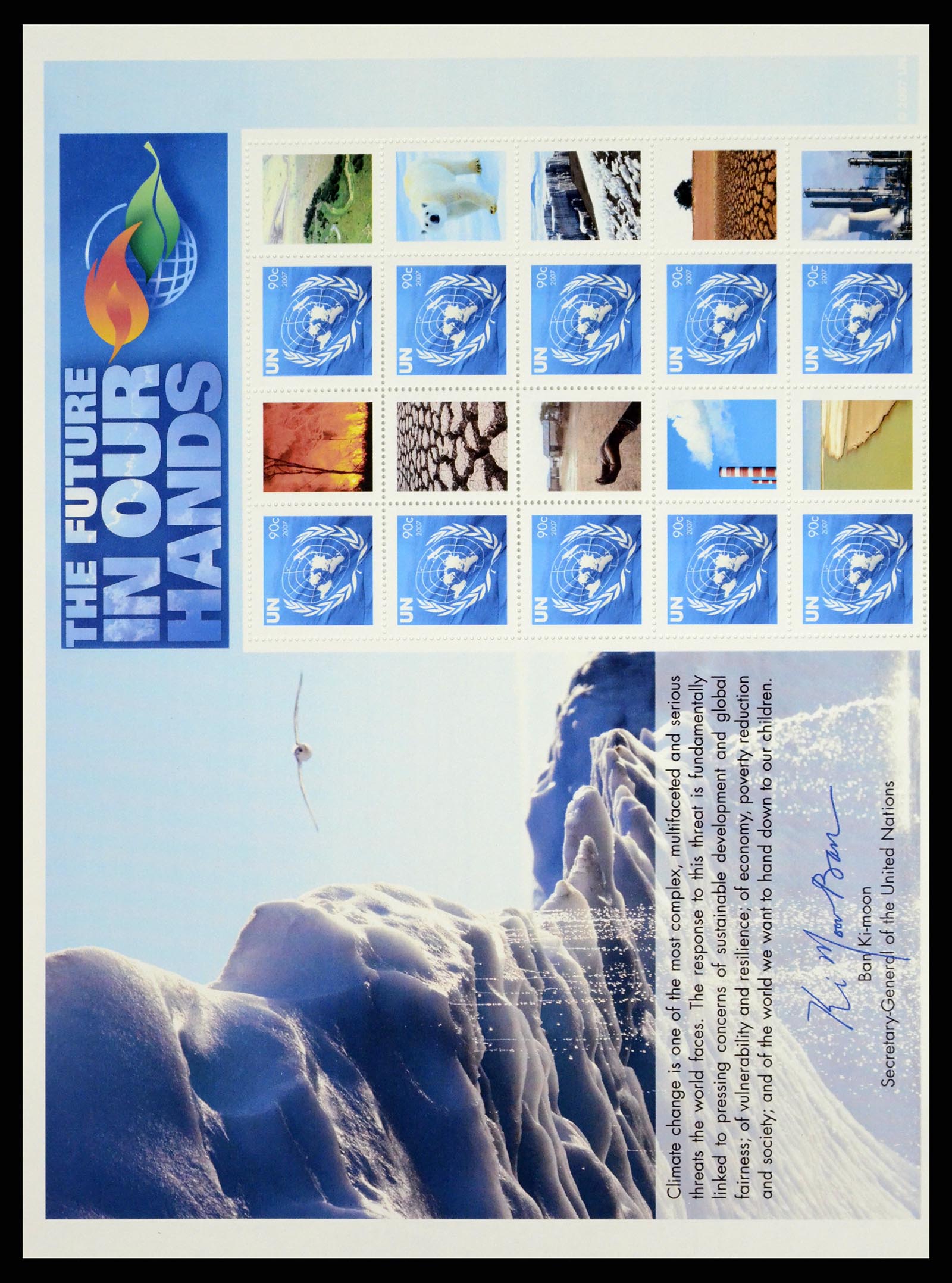 37654 004 - Stamp collection 37654 United Nations personal sheetlets 2006-2020!