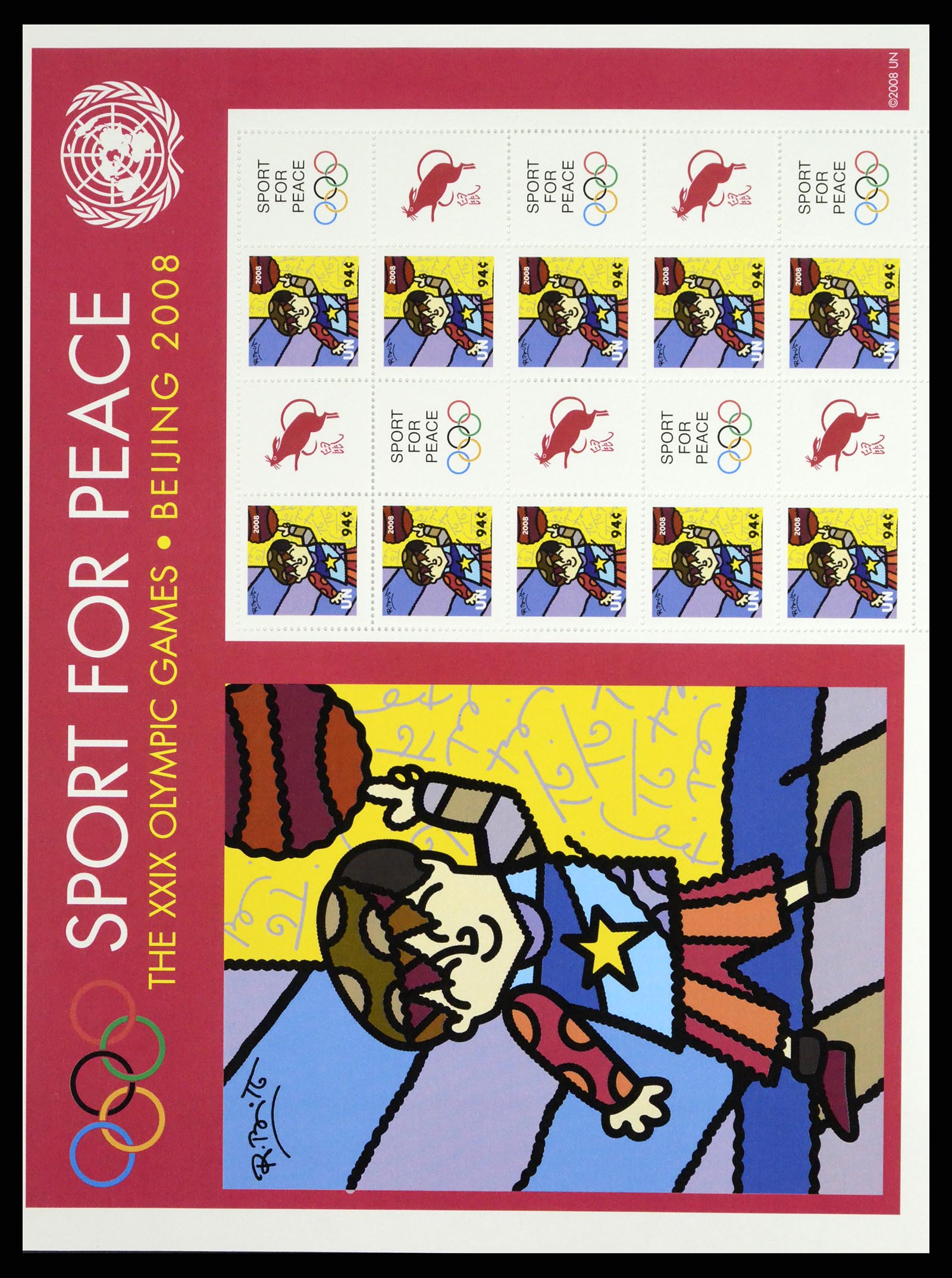 37654 005 - Stamp collection 37654 United Nations personal sheetlets 2006-2020!