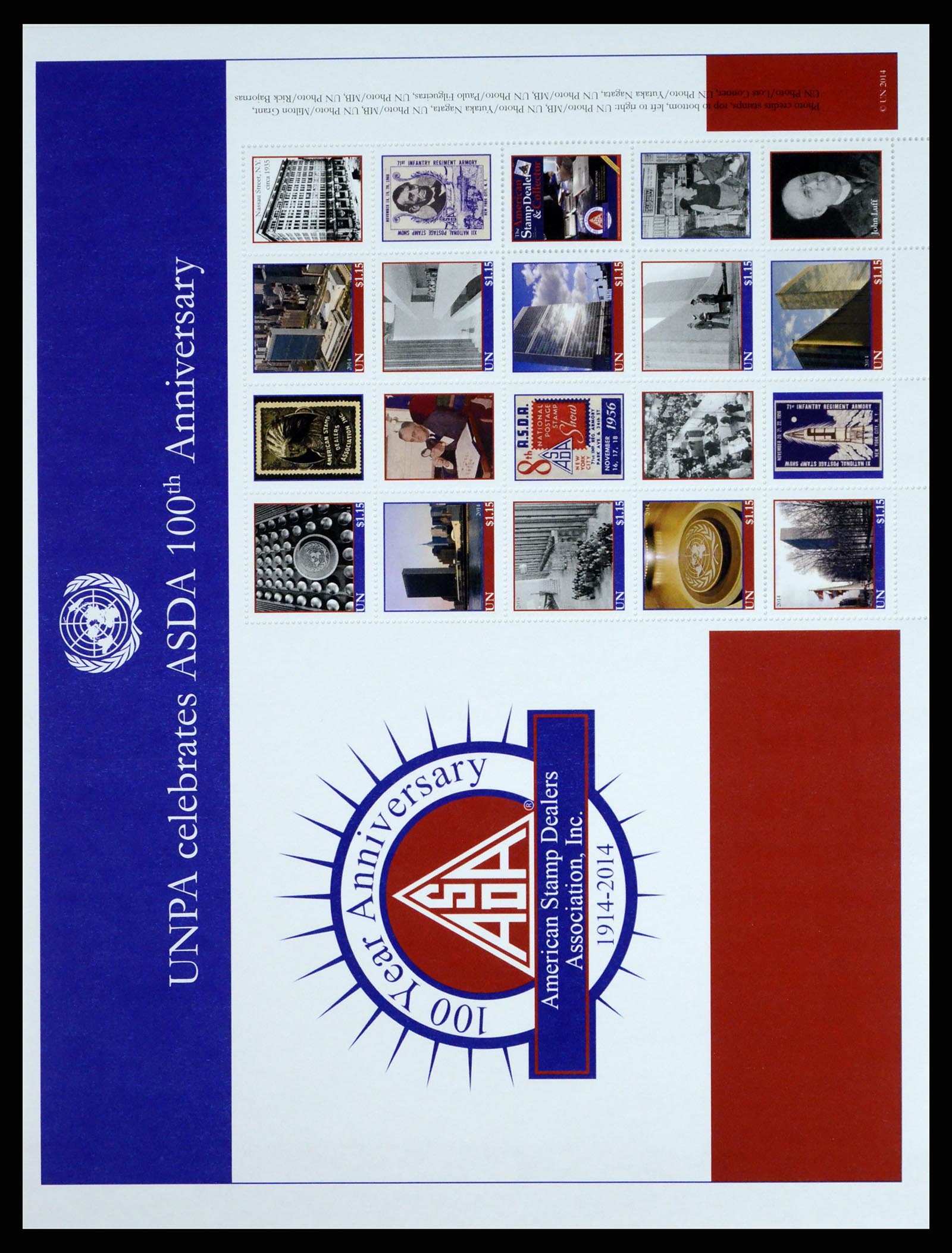 37654 017 - Stamp collection 37654 United Nations personal sheetlets 2006-2020!