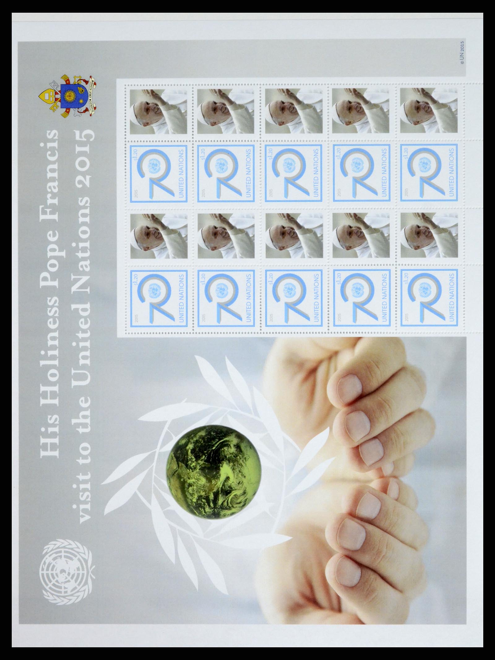 37654 019 - Stamp collection 37654 United Nations personal sheetlets 2006-2020!