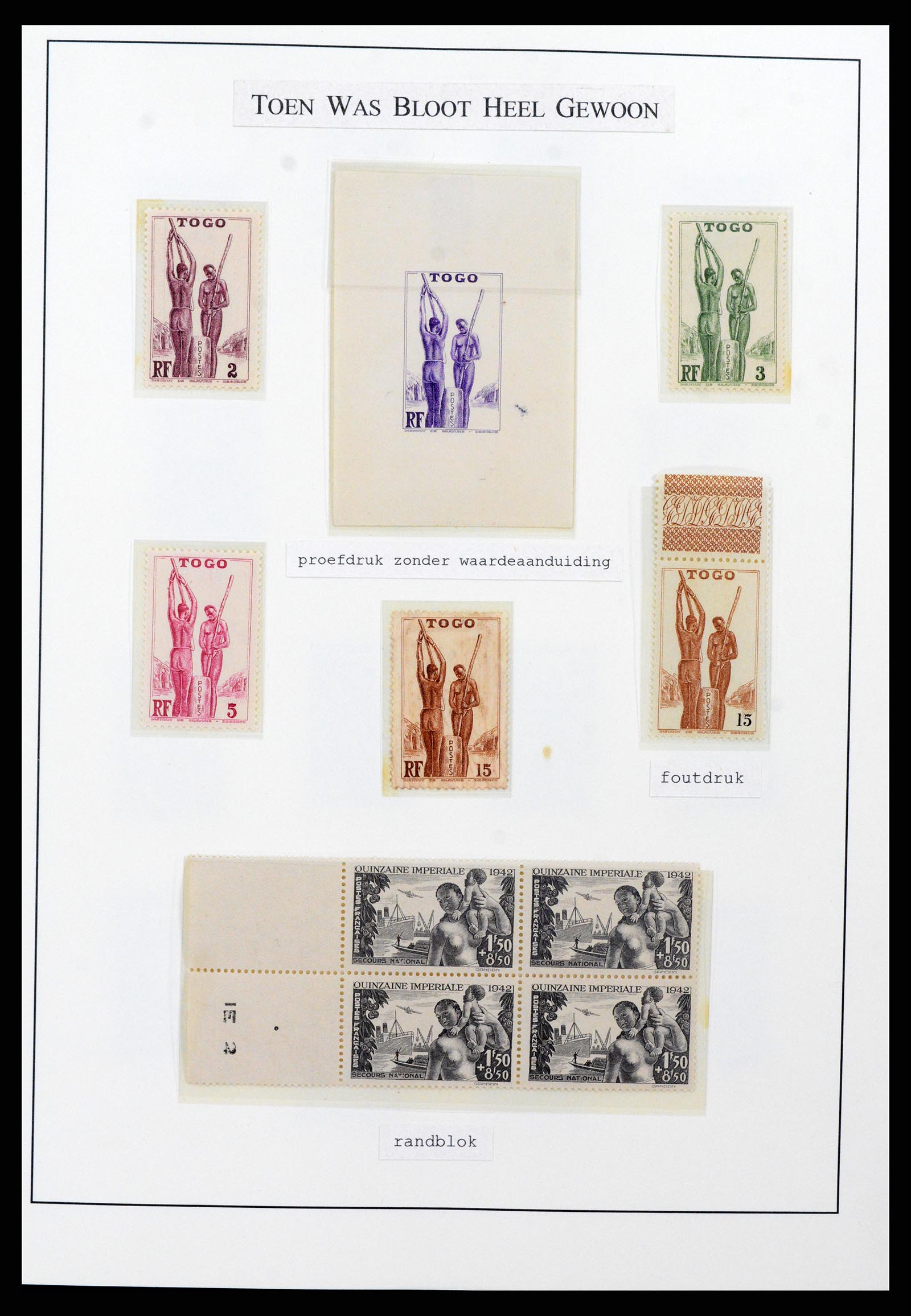 37656 001 - Postzegelverzameling 37656 Motief bloot 1900-1960.