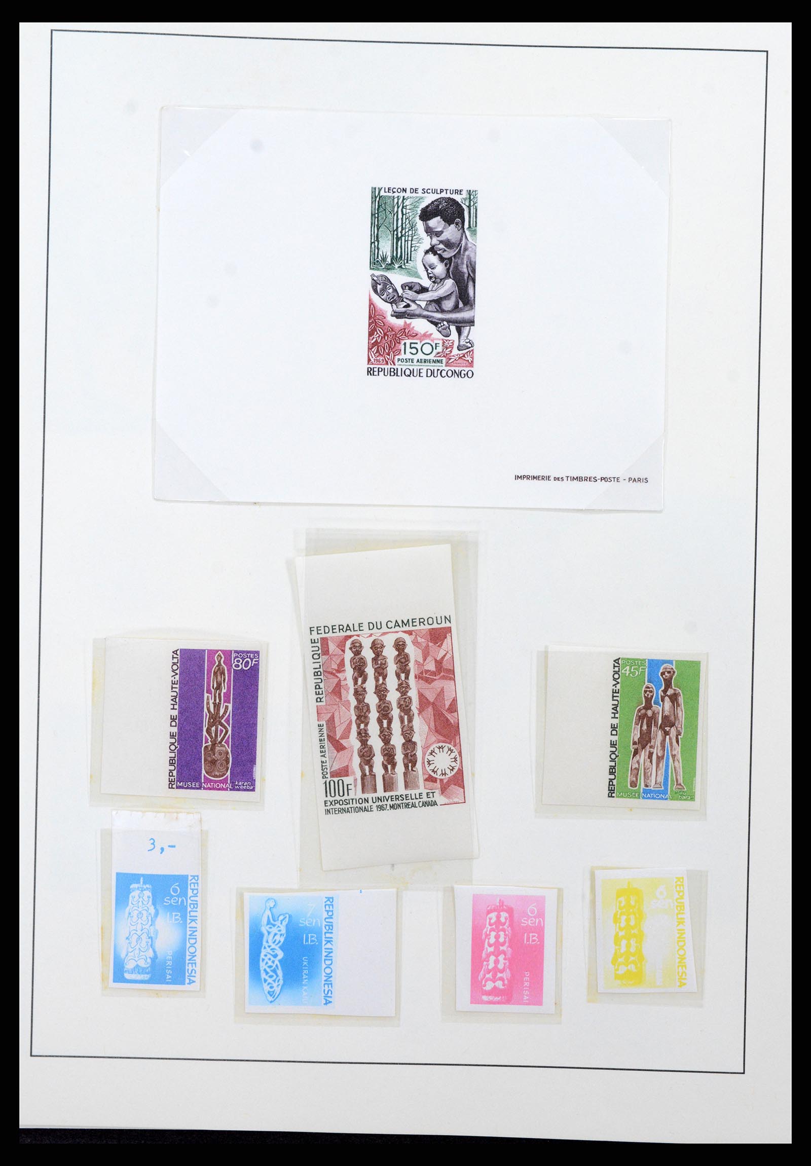 37656 012 - Postzegelverzameling 37656 Motief bloot 1900-1960.