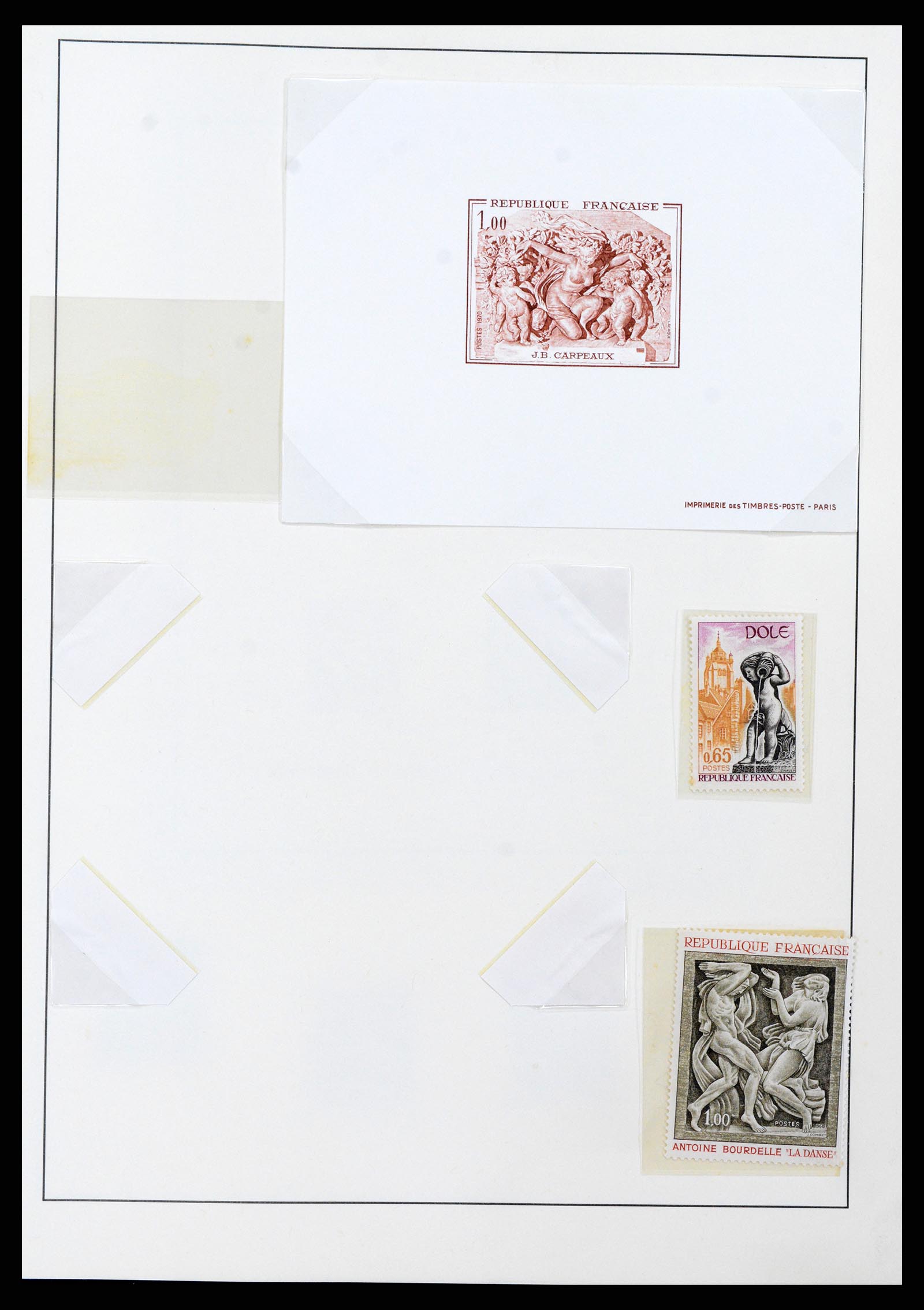 37656 017 - Postzegelverzameling 37656 Motief bloot 1900-1960.