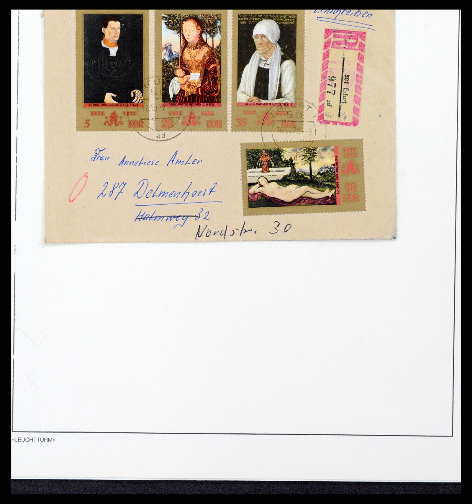 37656 022 - Postzegelverzameling 37656 Motief bloot 1900-1960.