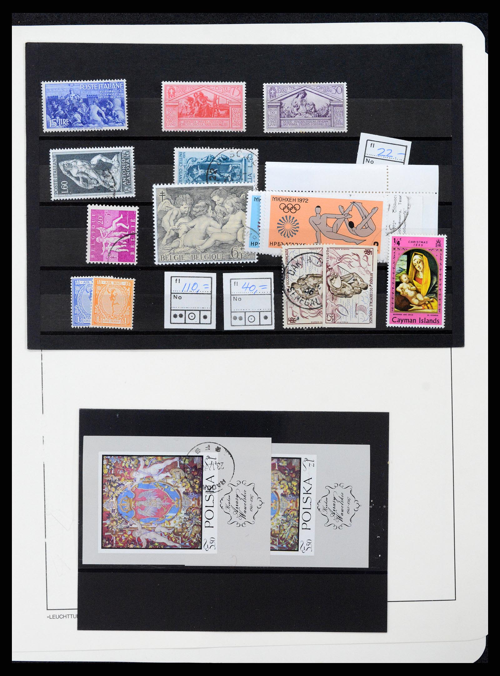 37656 023 - Postzegelverzameling 37656 Motief bloot 1900-1960.
