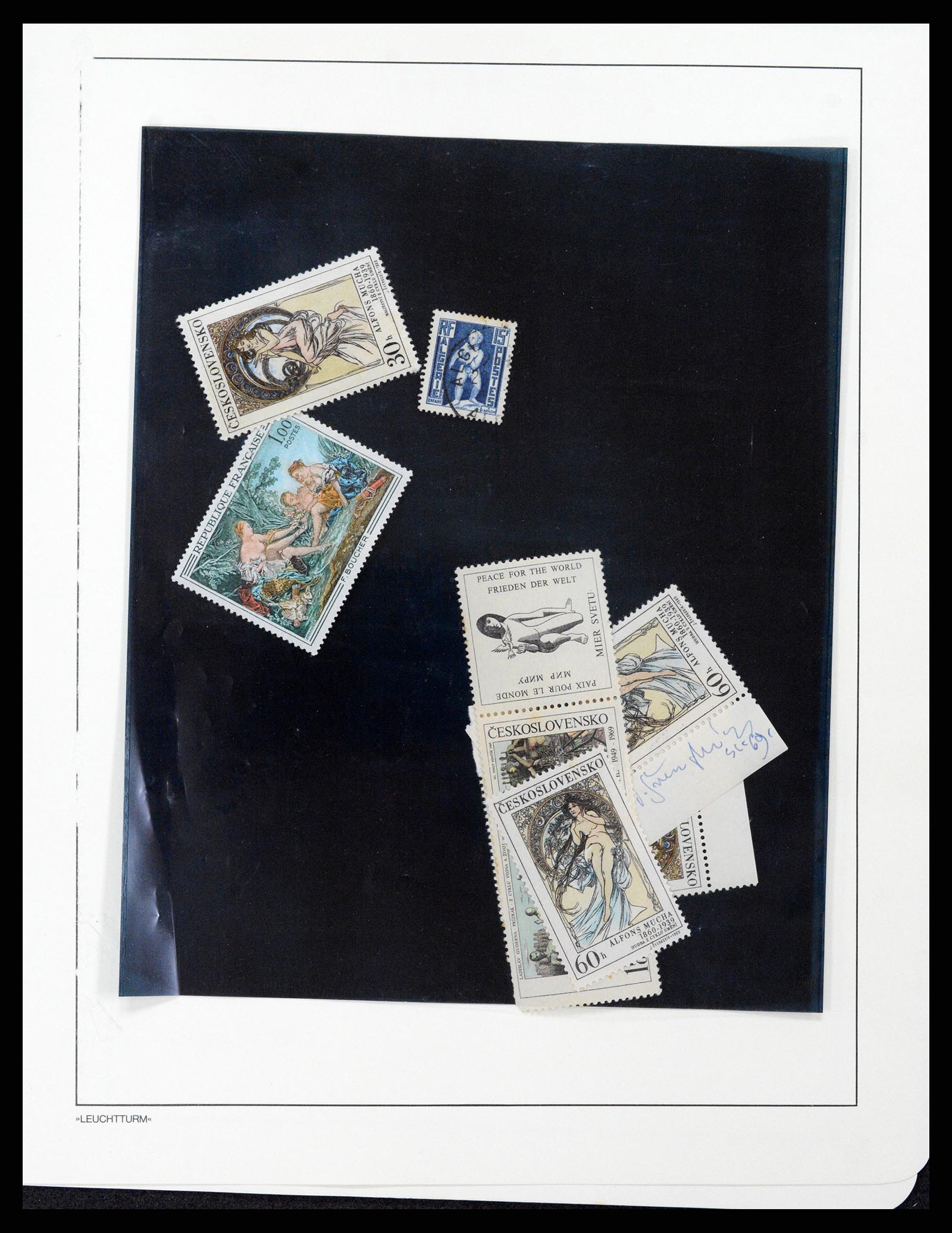 37656 028 - Postzegelverzameling 37656 Motief bloot 1900-1960.