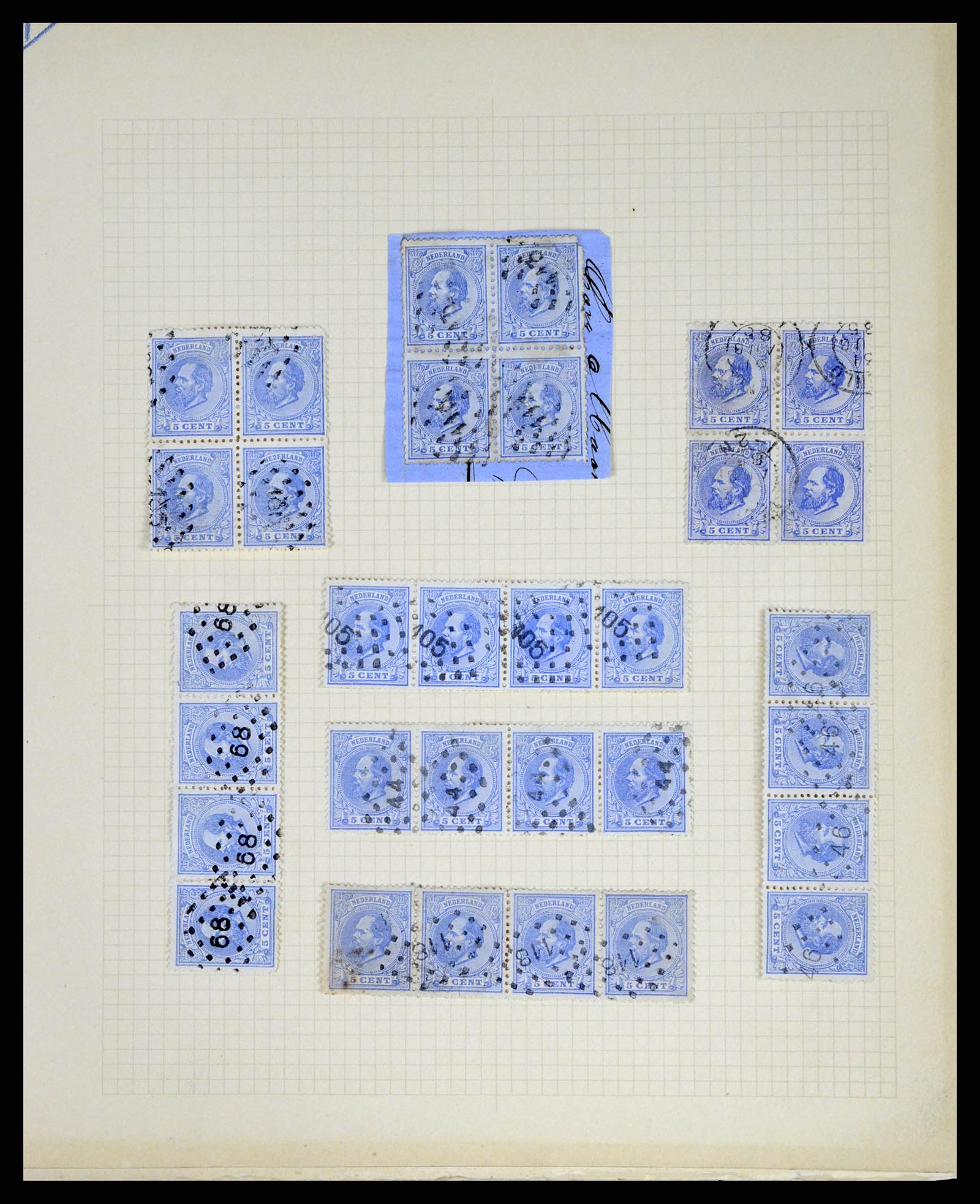37660 002 - Postzegelverzameling 37660 Nederland emissie 1872.