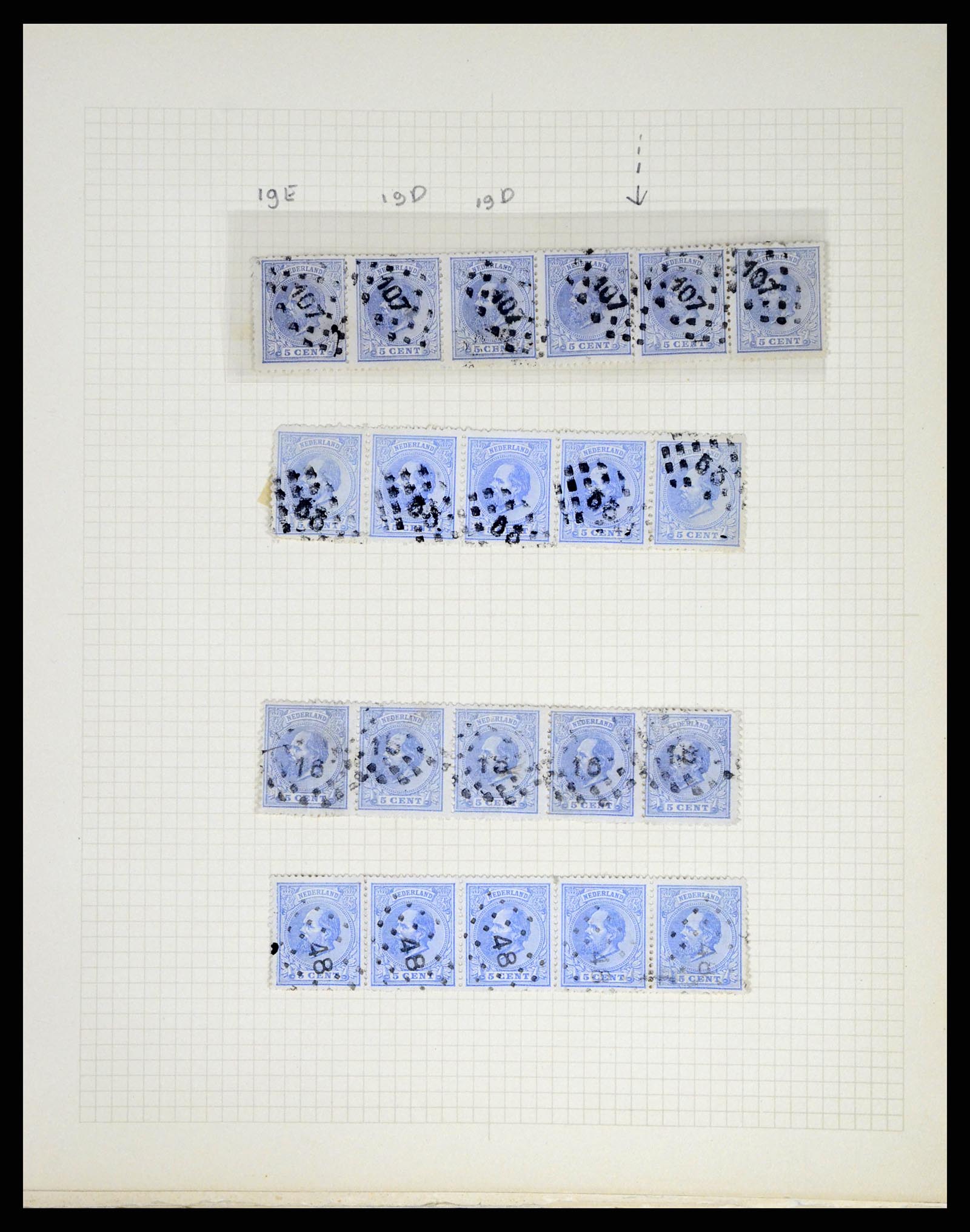 37660 004 - Stamp collection 37660 Netherlands issue 1872.