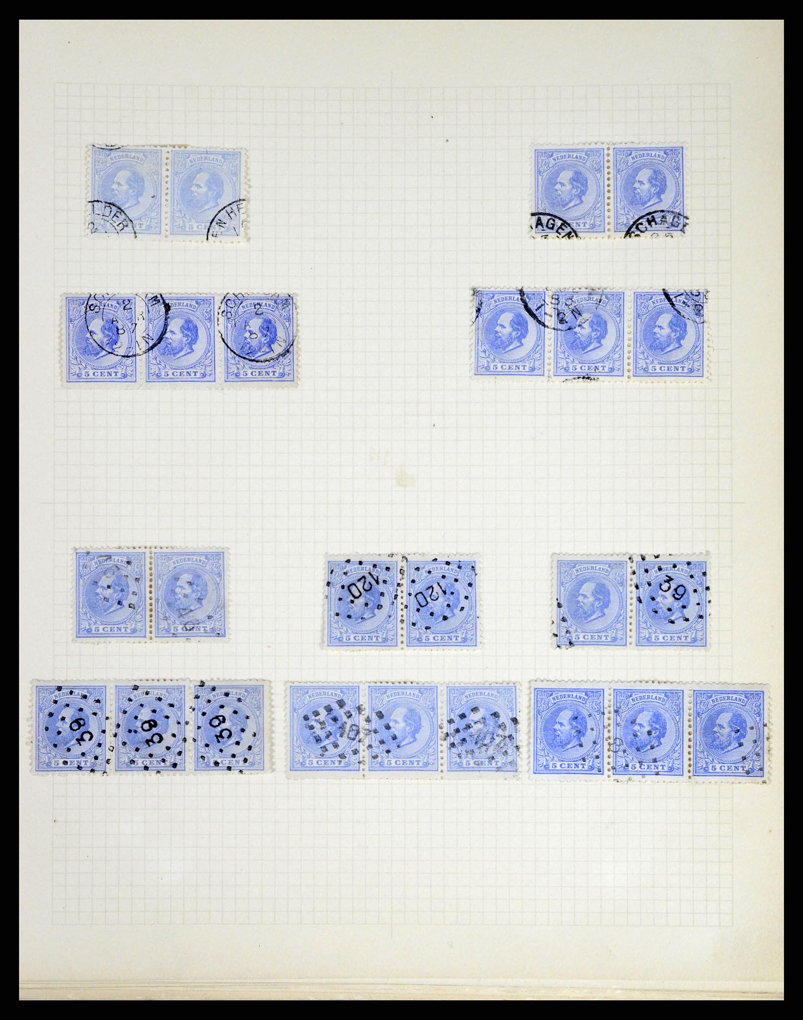 37660 007 - Postzegelverzameling 37660 Nederland emissie 1872.
