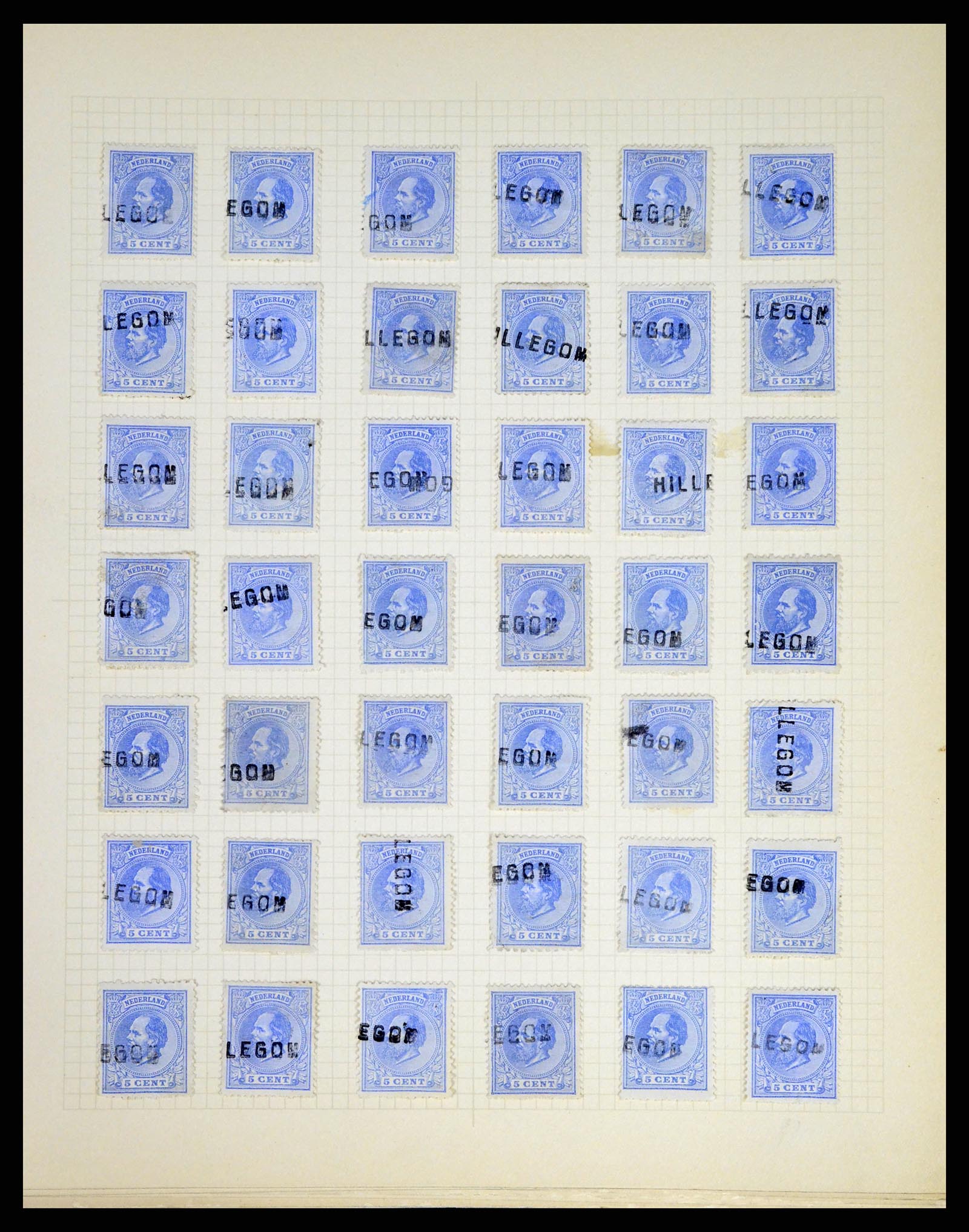 37660 010 - Stamp collection 37660 Netherlands issue 1872.