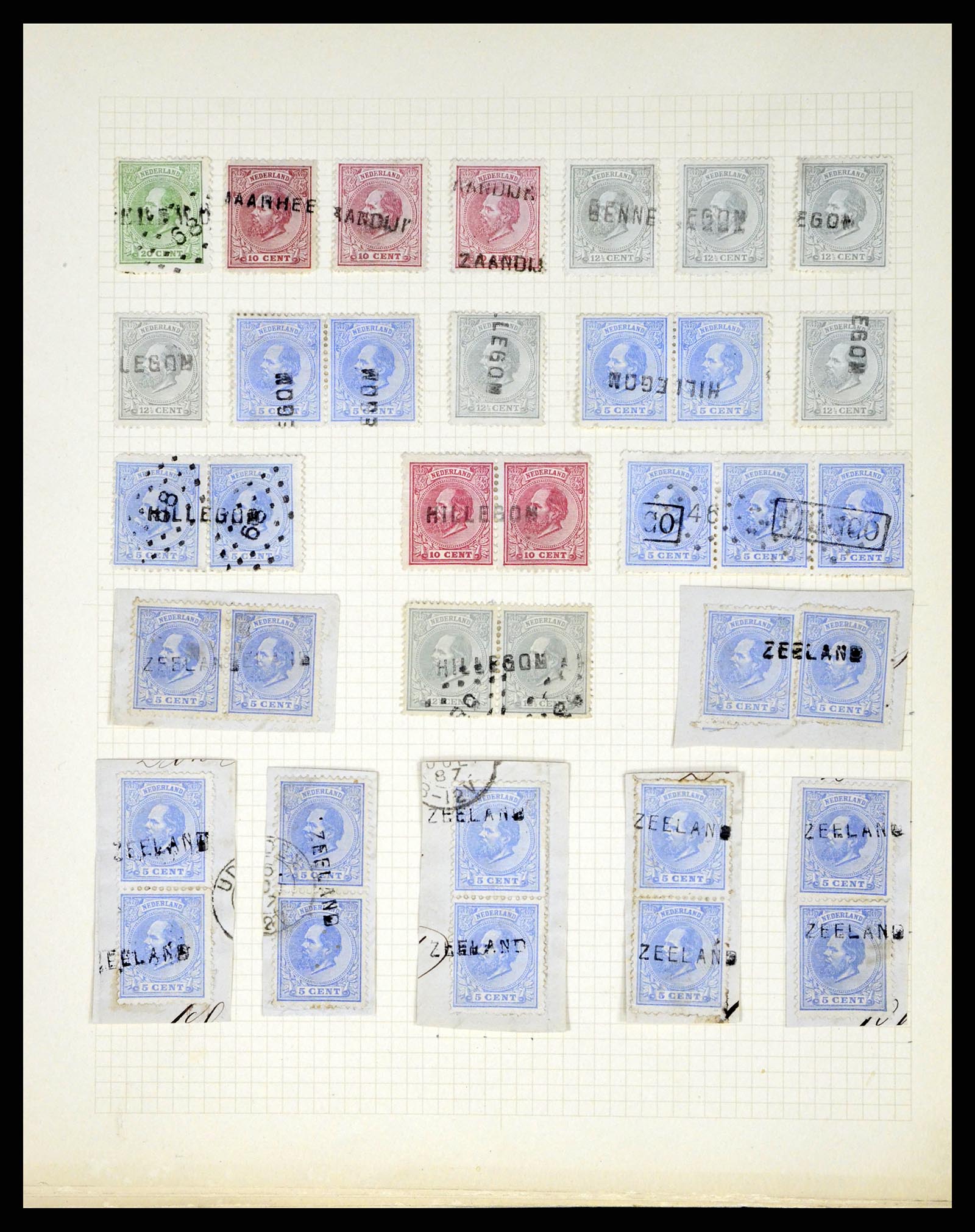 37660 014 - Postzegelverzameling 37660 Nederland emissie 1872.