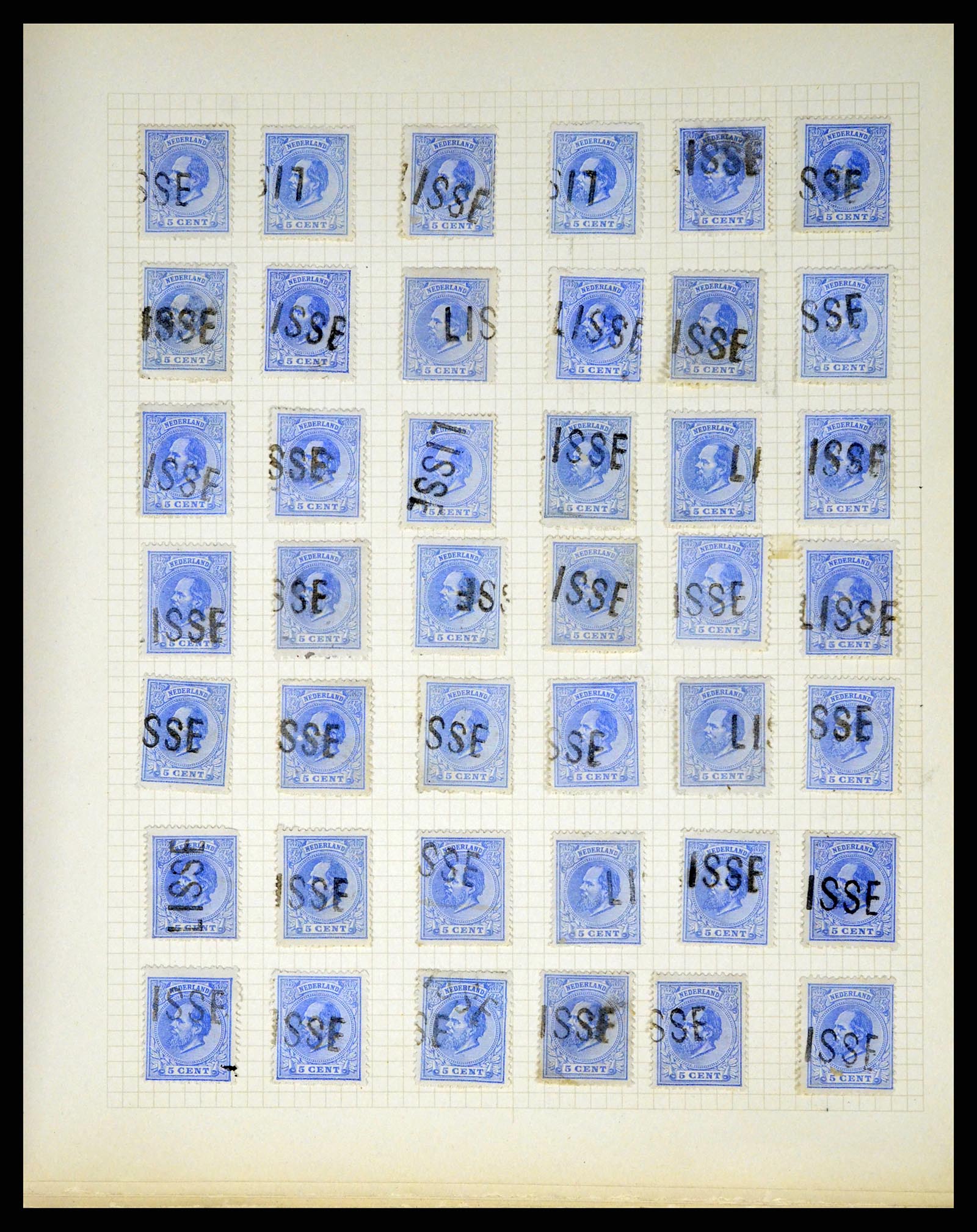 37660 016 - Postzegelverzameling 37660 Nederland emissie 1872.