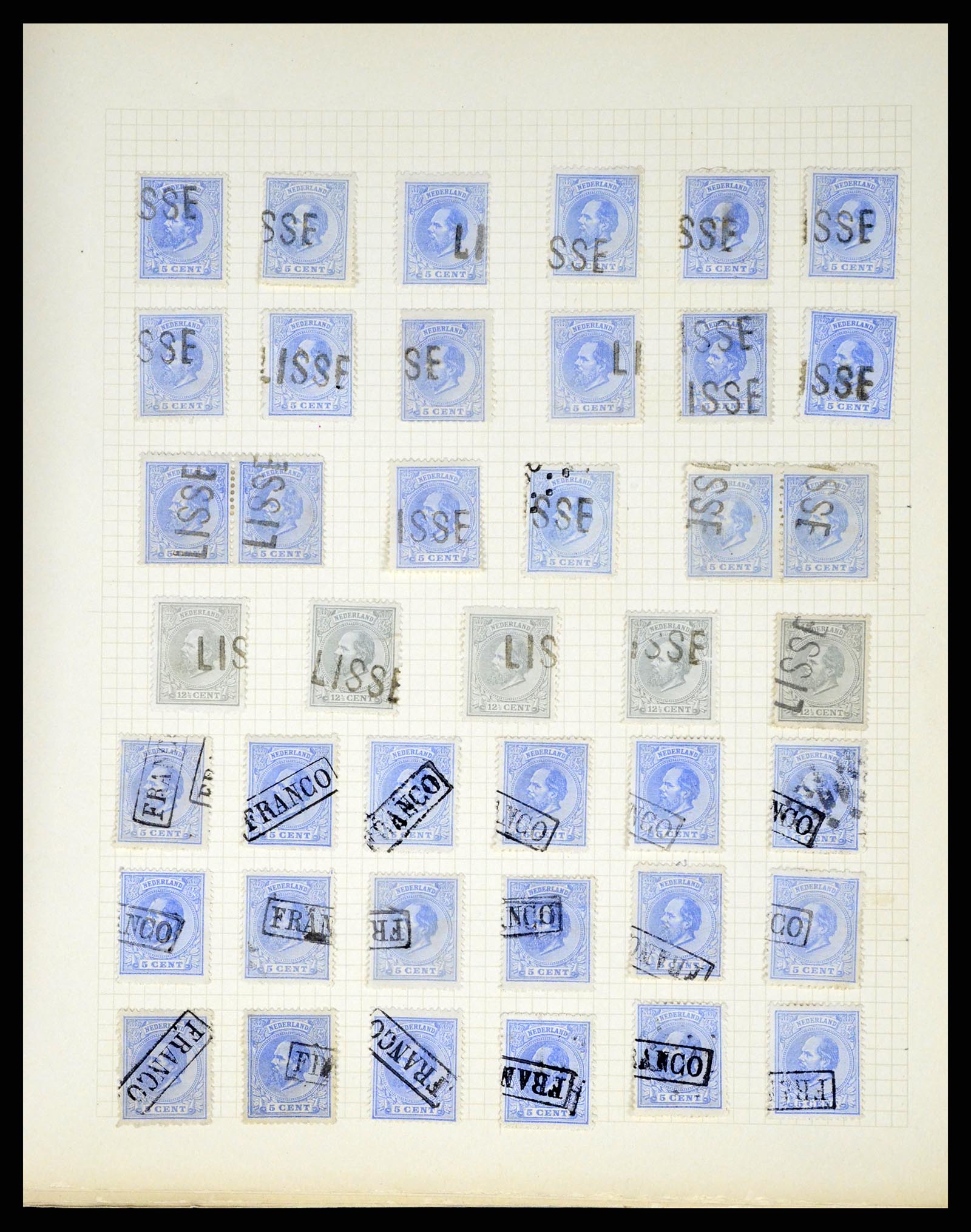 37660 017 - Postzegelverzameling 37660 Nederland emissie 1872.