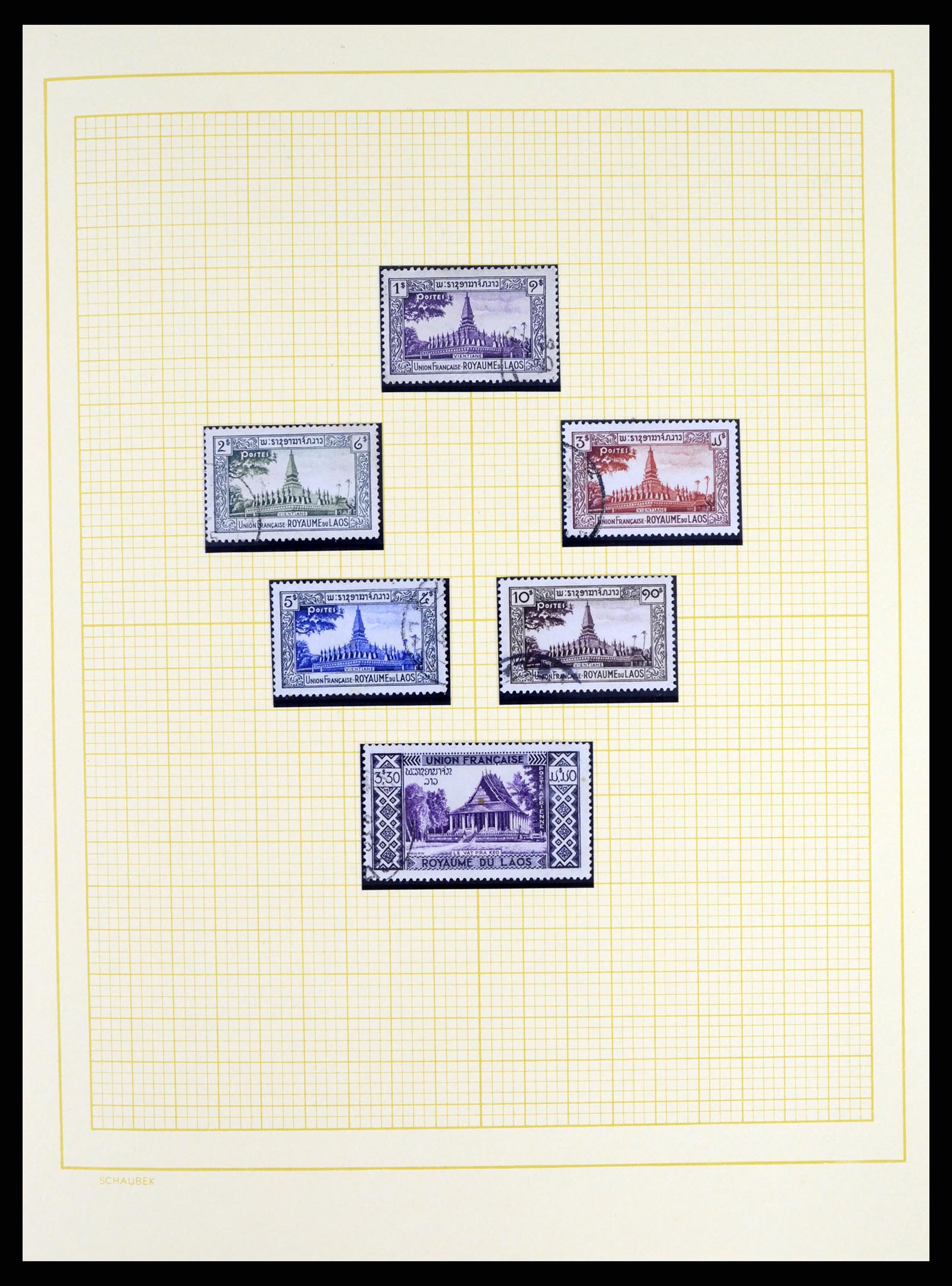 37664 006 - Postzegelverzameling 37664 Laos 1951-2002.