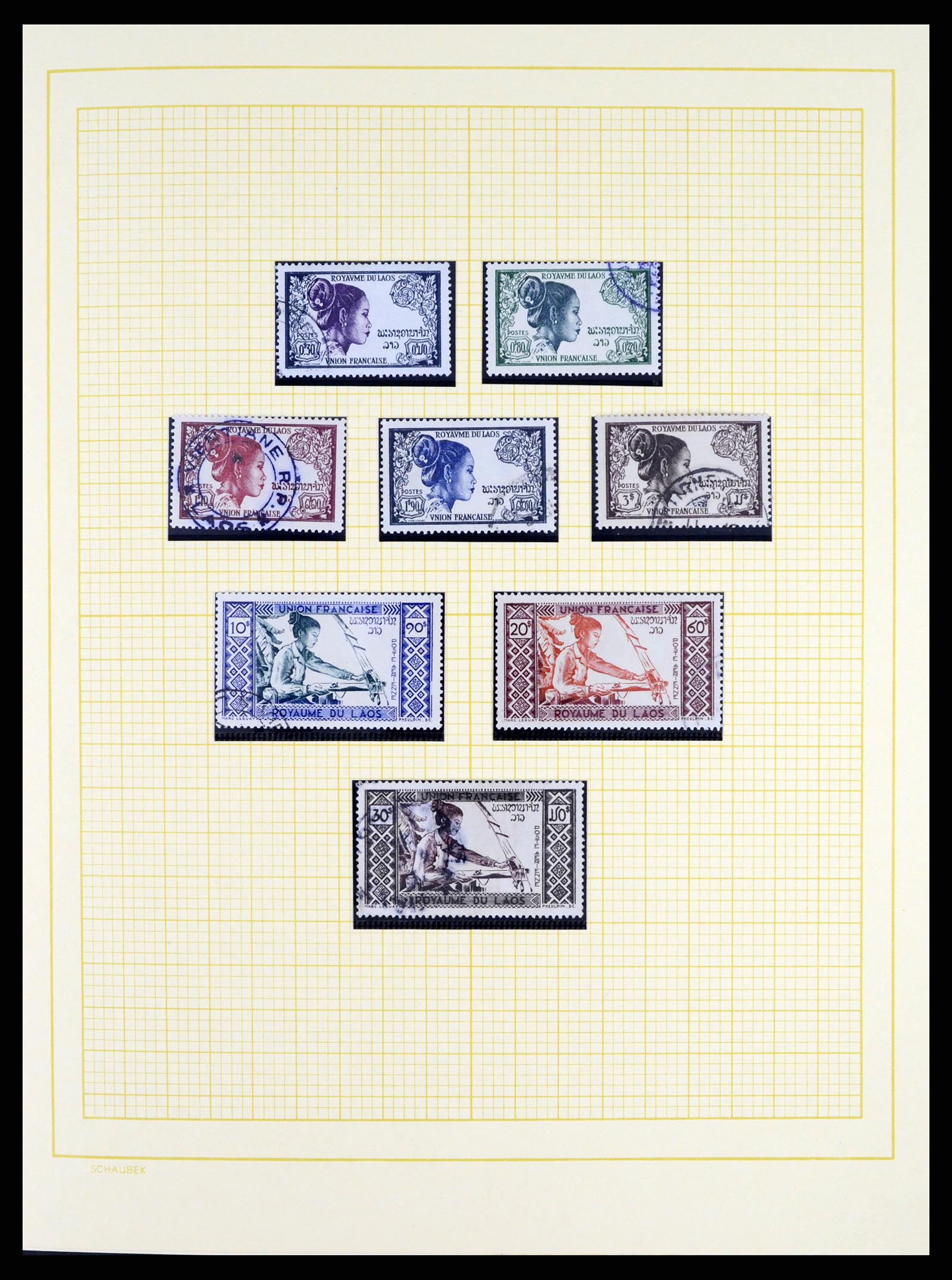 37664 009 - Postzegelverzameling 37664 Laos 1951-2002.