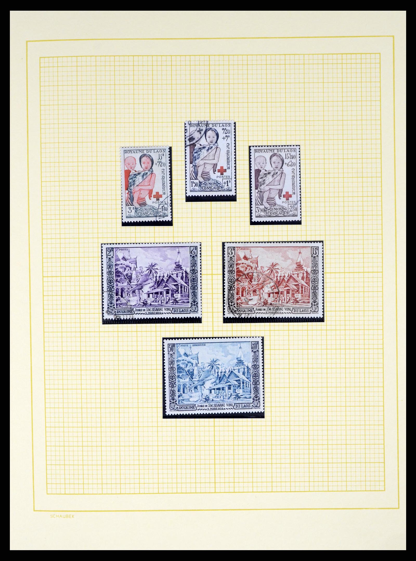 37664 018 - Postzegelverzameling 37664 Laos 1951-2002.