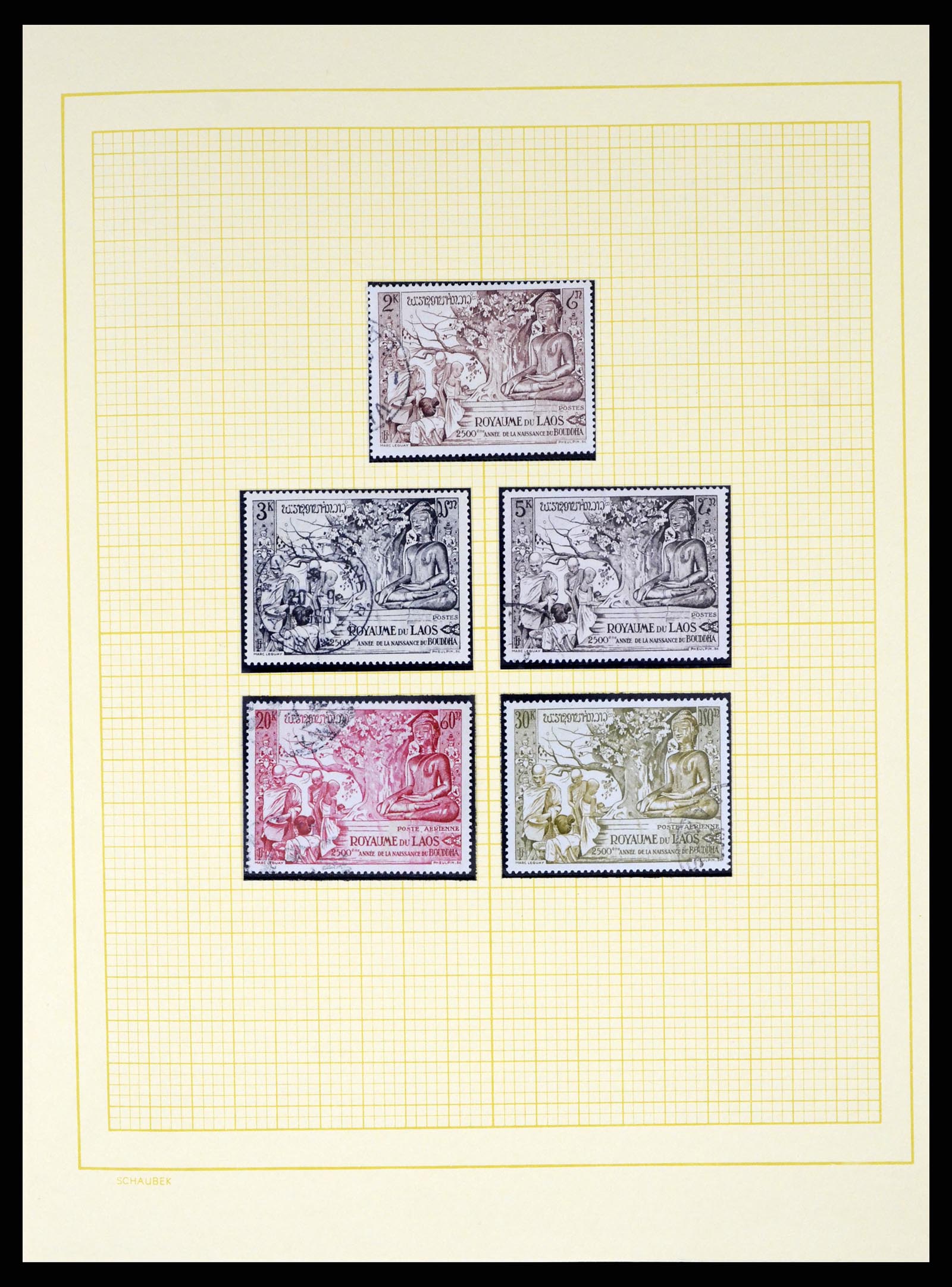 37664 021 - Postzegelverzameling 37664 Laos 1951-2002.