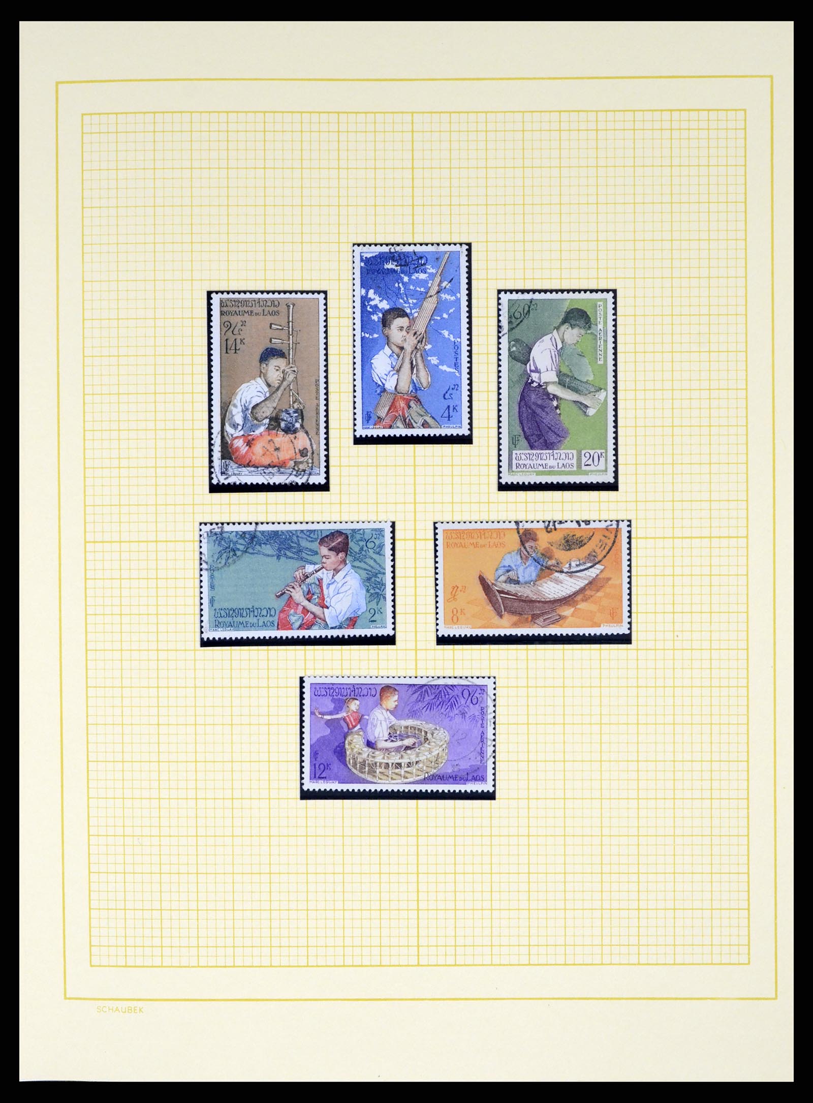 37664 022 - Postzegelverzameling 37664 Laos 1951-2002.