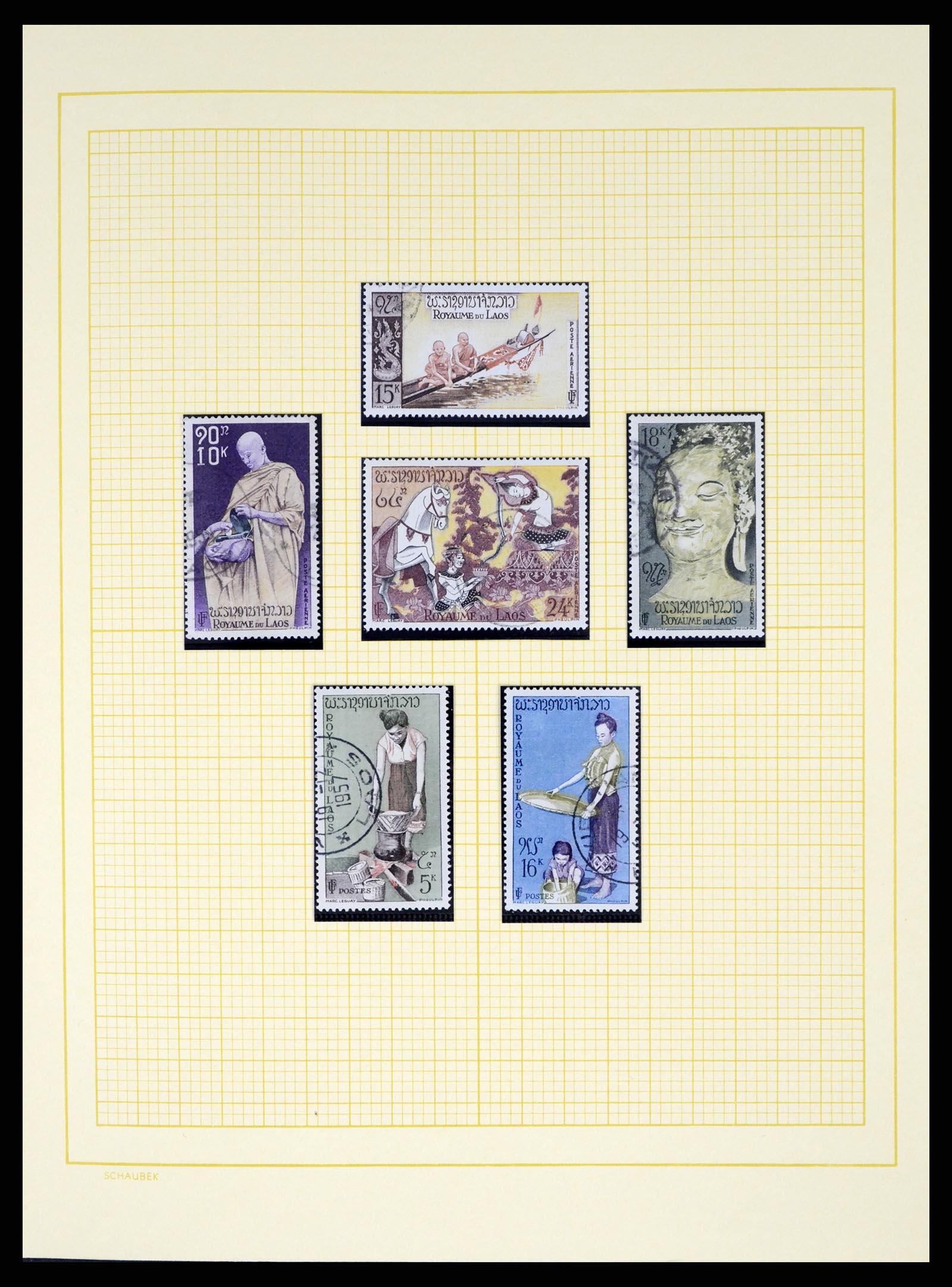 37664 025 - Postzegelverzameling 37664 Laos 1951-2002.