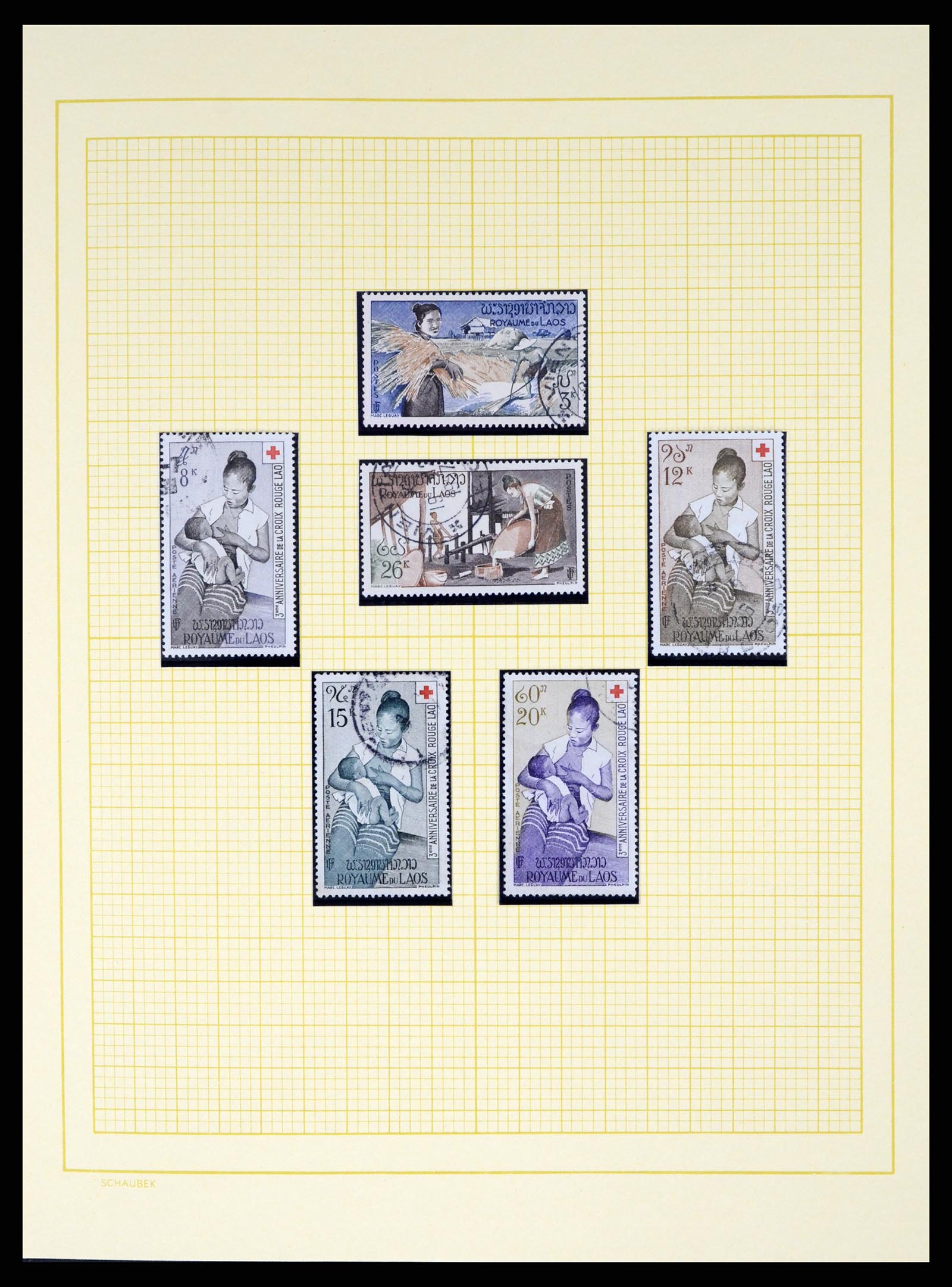 37664 026 - Postzegelverzameling 37664 Laos 1951-2002.