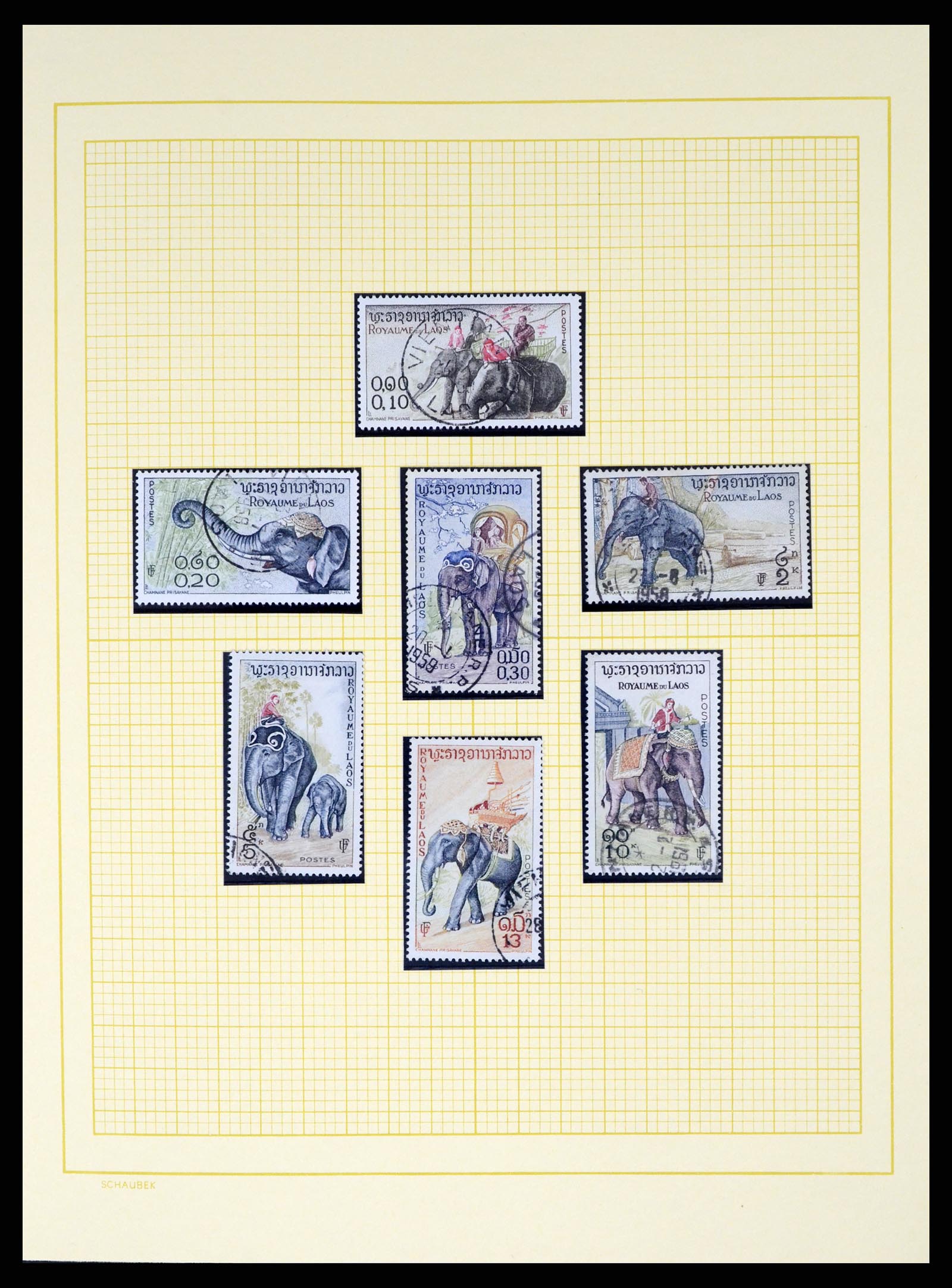 37664 027 - Postzegelverzameling 37664 Laos 1951-2002.