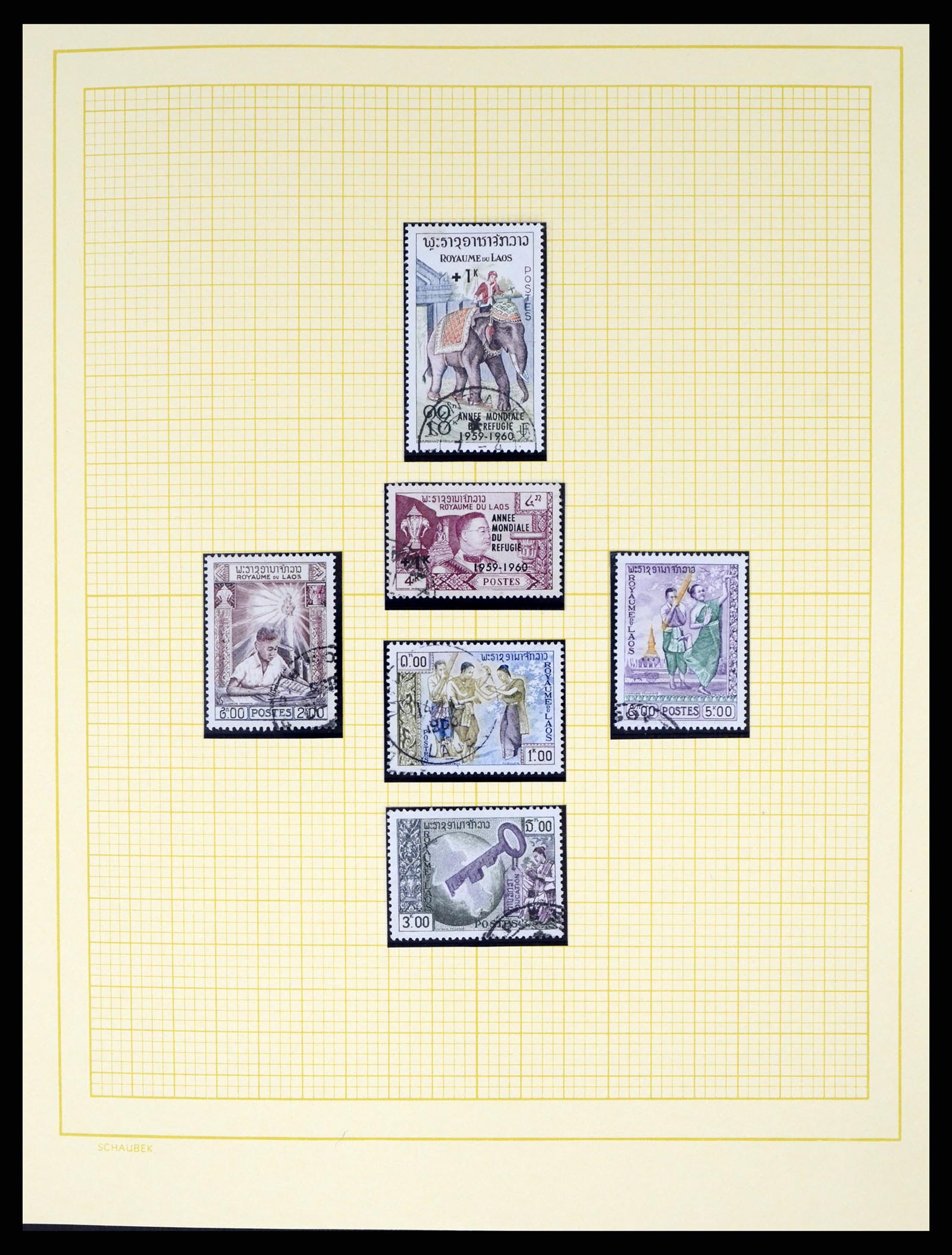 37664 031 - Postzegelverzameling 37664 Laos 1951-2002.