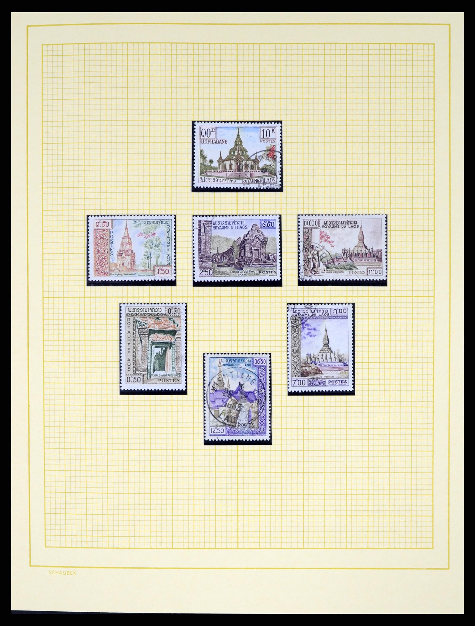 37664 032 - Postzegelverzameling 37664 Laos 1951-2002.