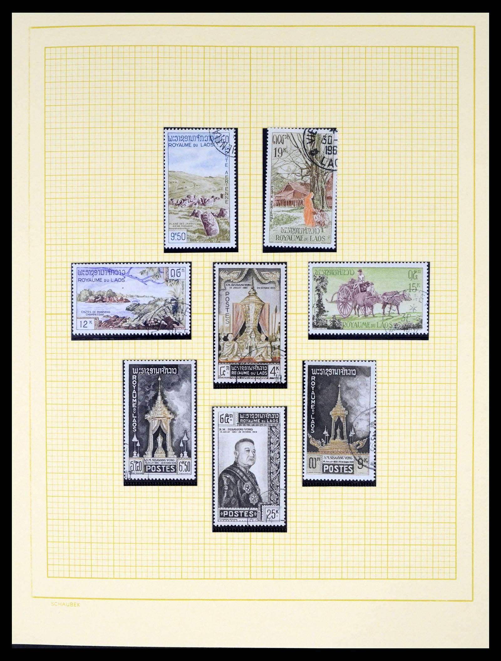 37664 033 - Postzegelverzameling 37664 Laos 1951-2002.