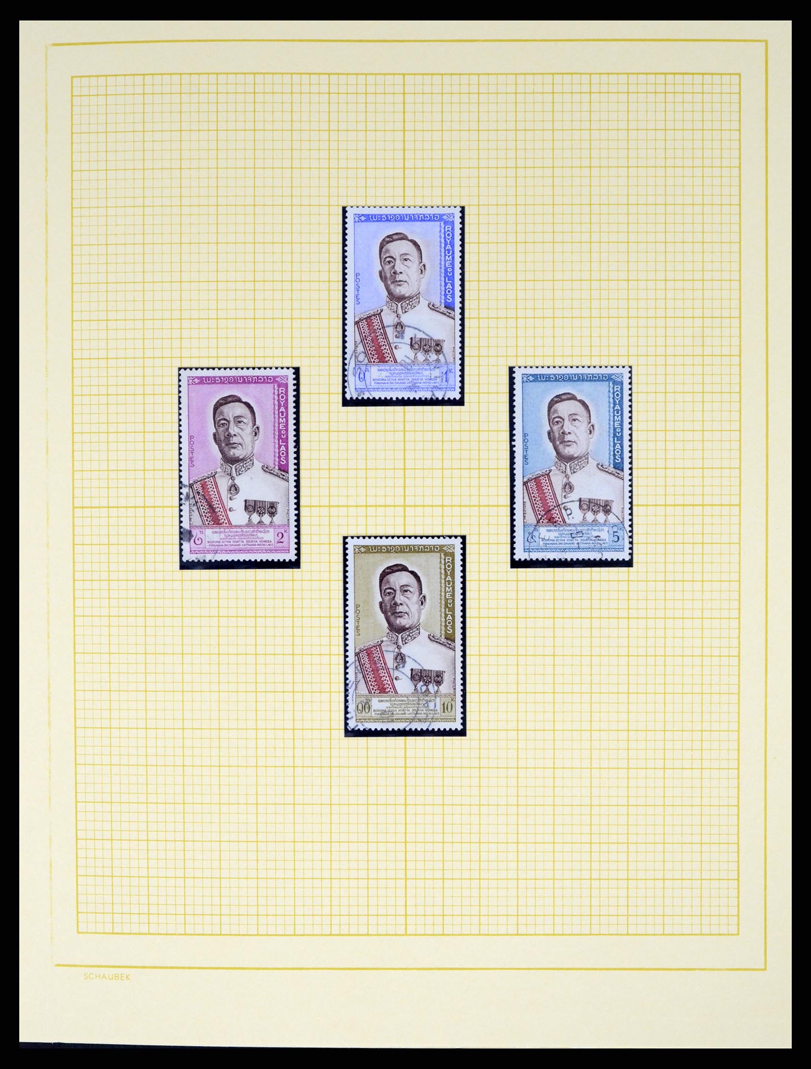 37664 035 - Postzegelverzameling 37664 Laos 1951-2002.