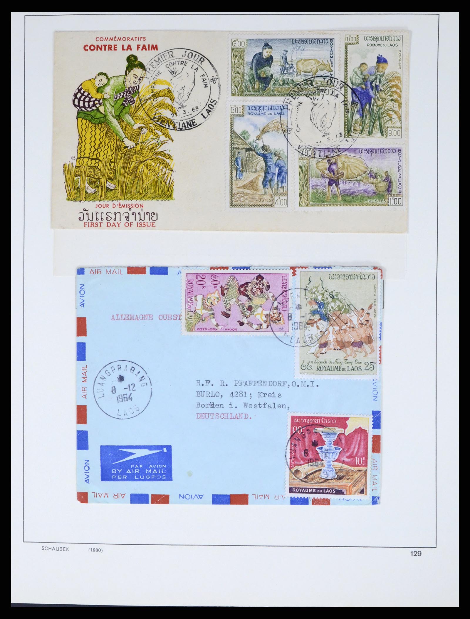 37664 038 - Postzegelverzameling 37664 Laos 1951-2002.