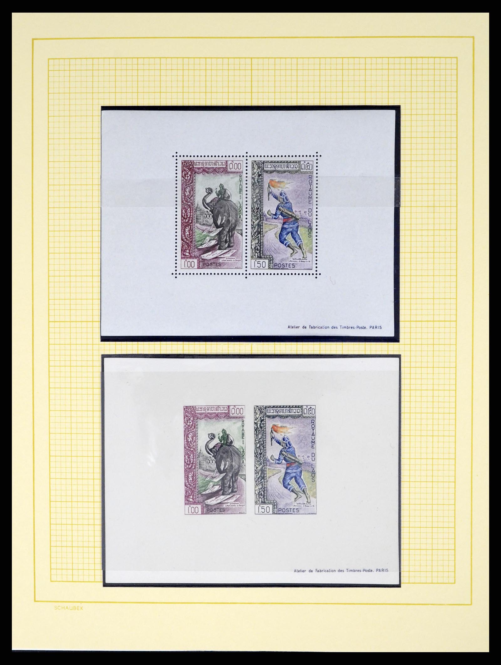 37664 048 - Postzegelverzameling 37664 Laos 1951-2002.