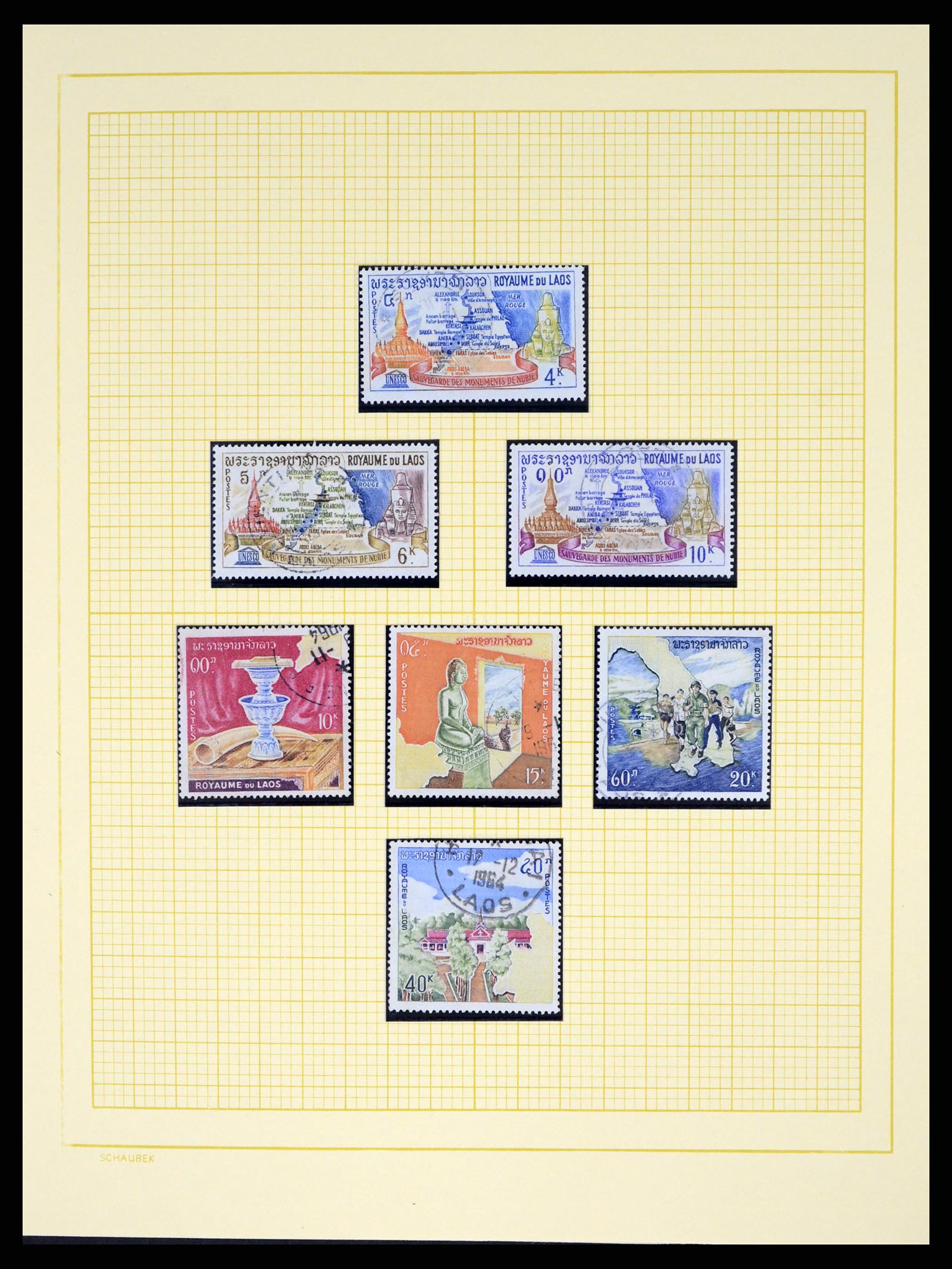 37664 049 - Postzegelverzameling 37664 Laos 1951-2002.