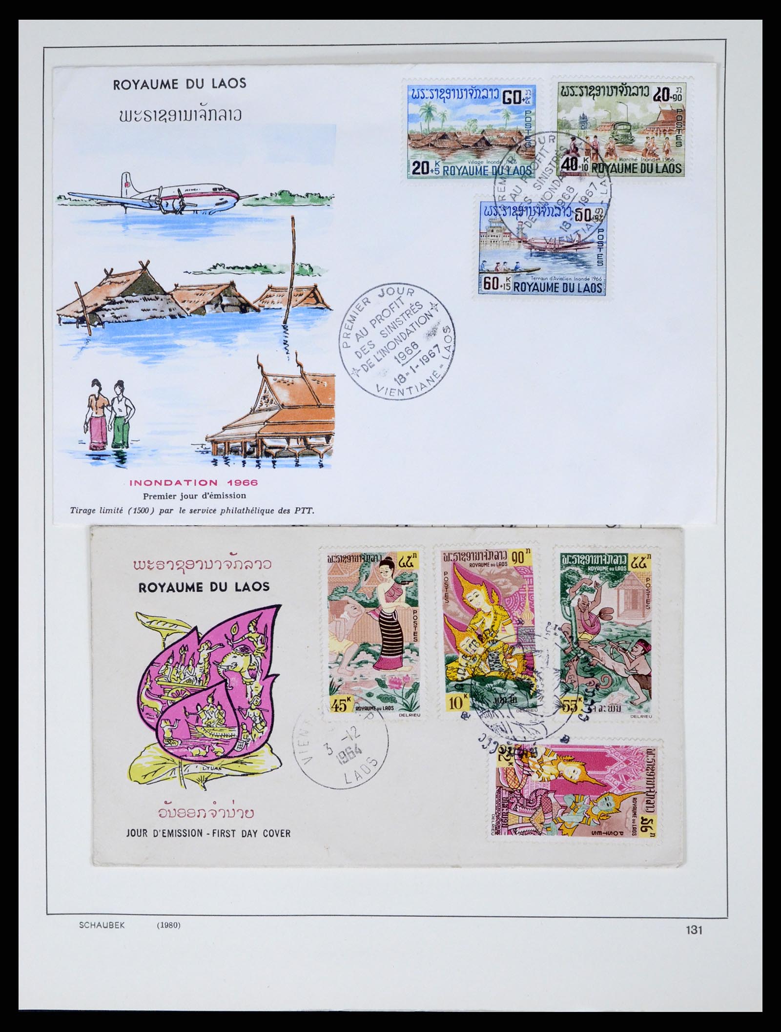37664 050 - Postzegelverzameling 37664 Laos 1951-2002.